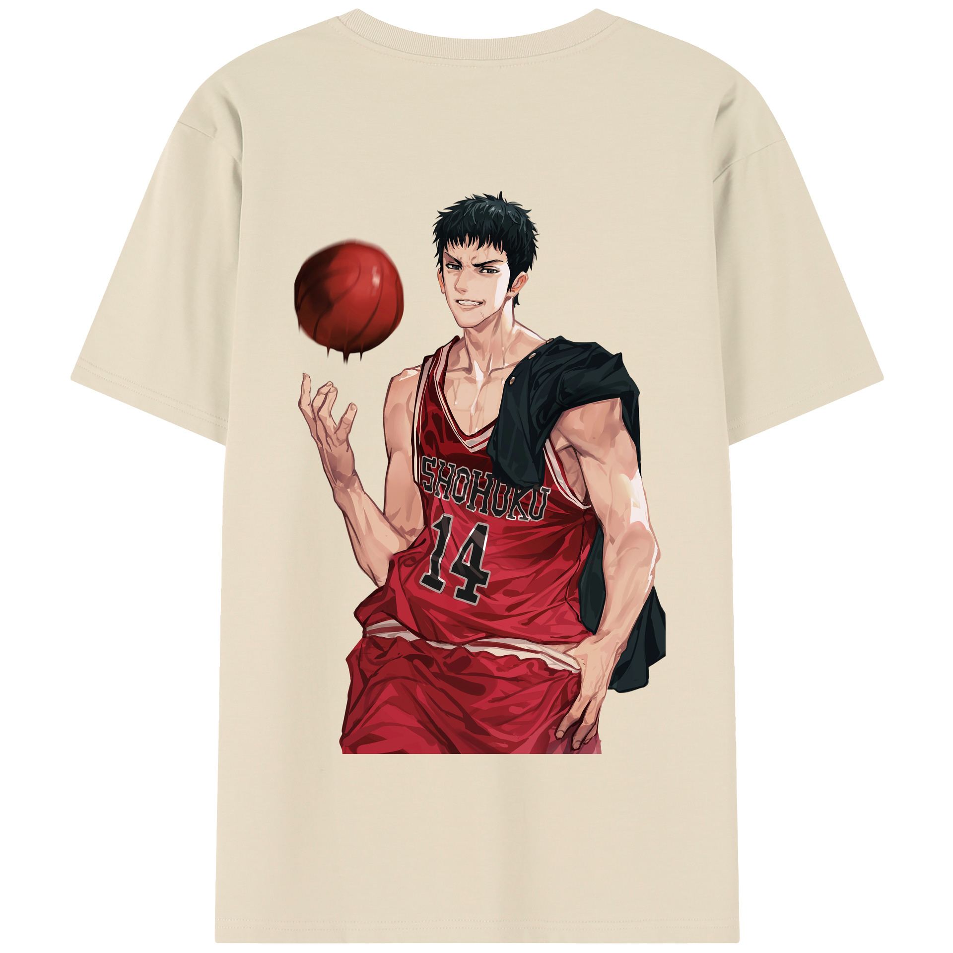 SLAM DUNK／スラムダンク 綿100％半袖Tシャツ（背面プリント）