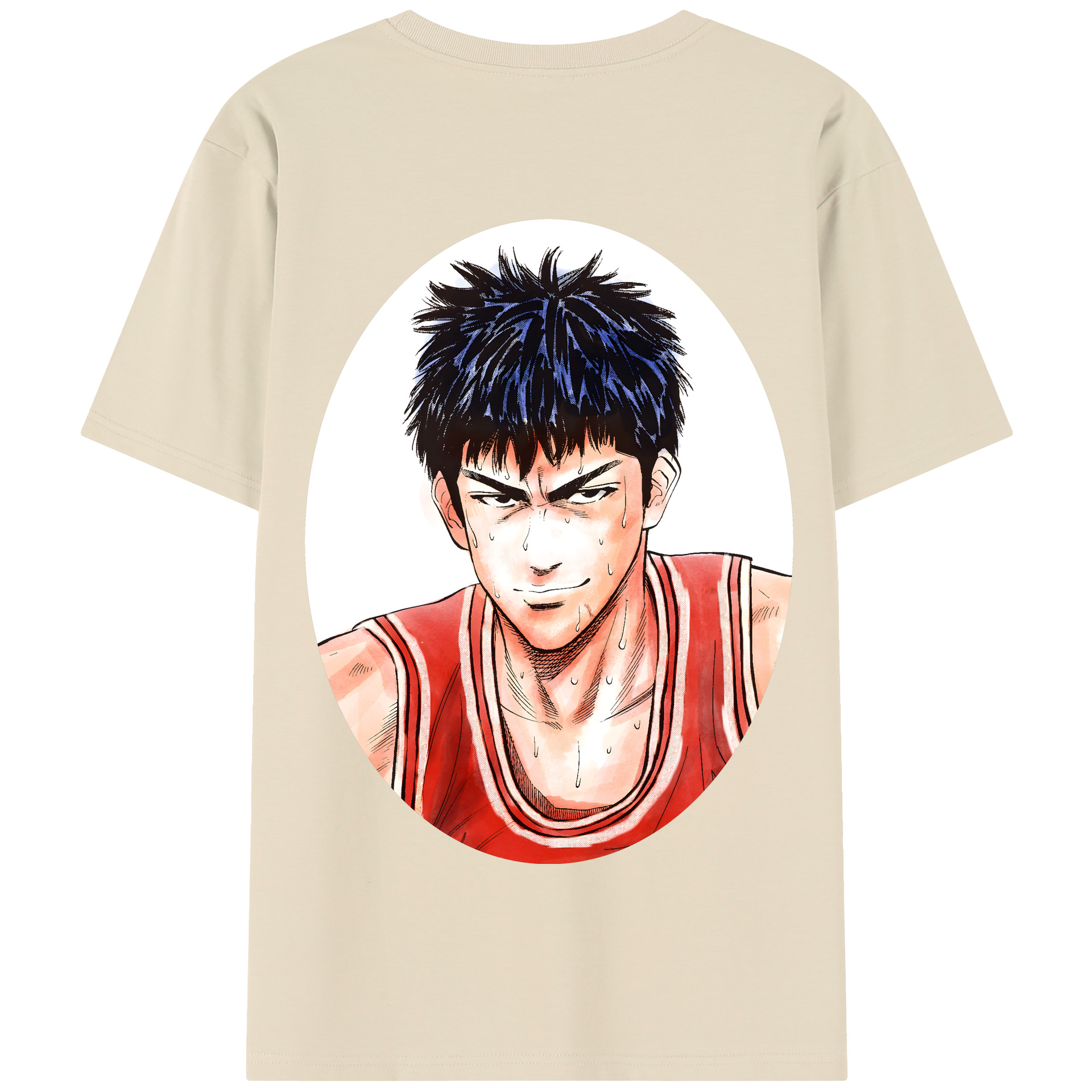 SLAM DUNK／スラムダンク 綿100％半袖Tシャツ（背面プリント）