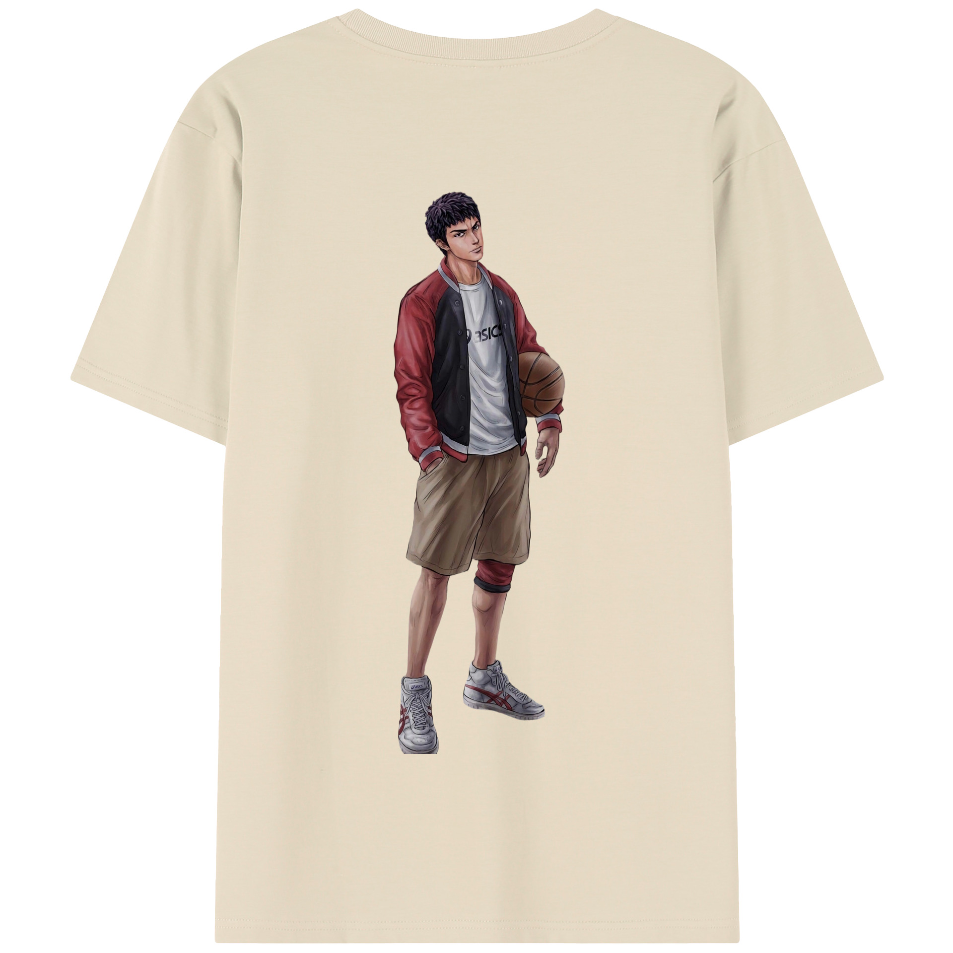 SLAM DUNK／スラムダンク 綿100％半袖Tシャツ（背面プリント）
