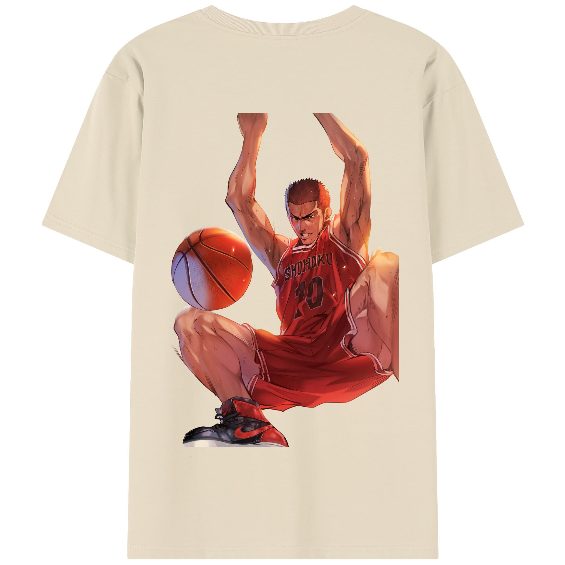 SLAM DUNK／スラムダンク 綿100％半袖Tシャツ（背面プリント）