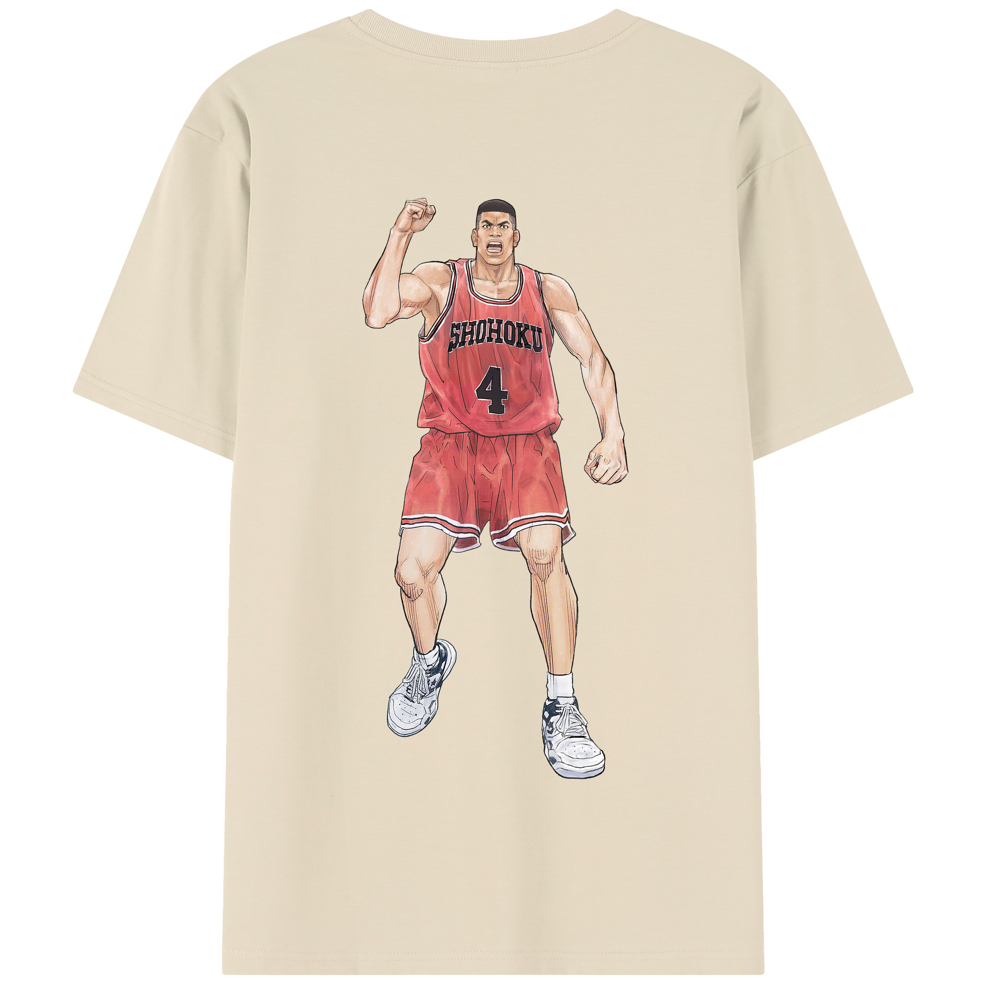 SLAM DUNK／スラムダンク 綿100％半袖Tシャツ（背面プリント）