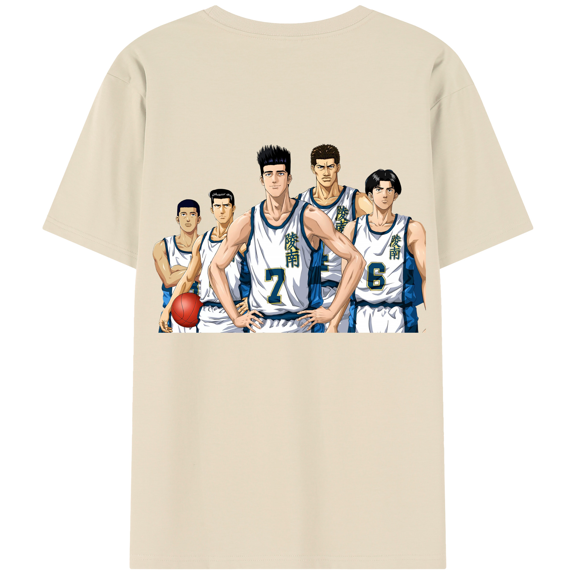 SLAM DUNK／スラムダンク 綿100％半袖Tシャツ（背面プリント）