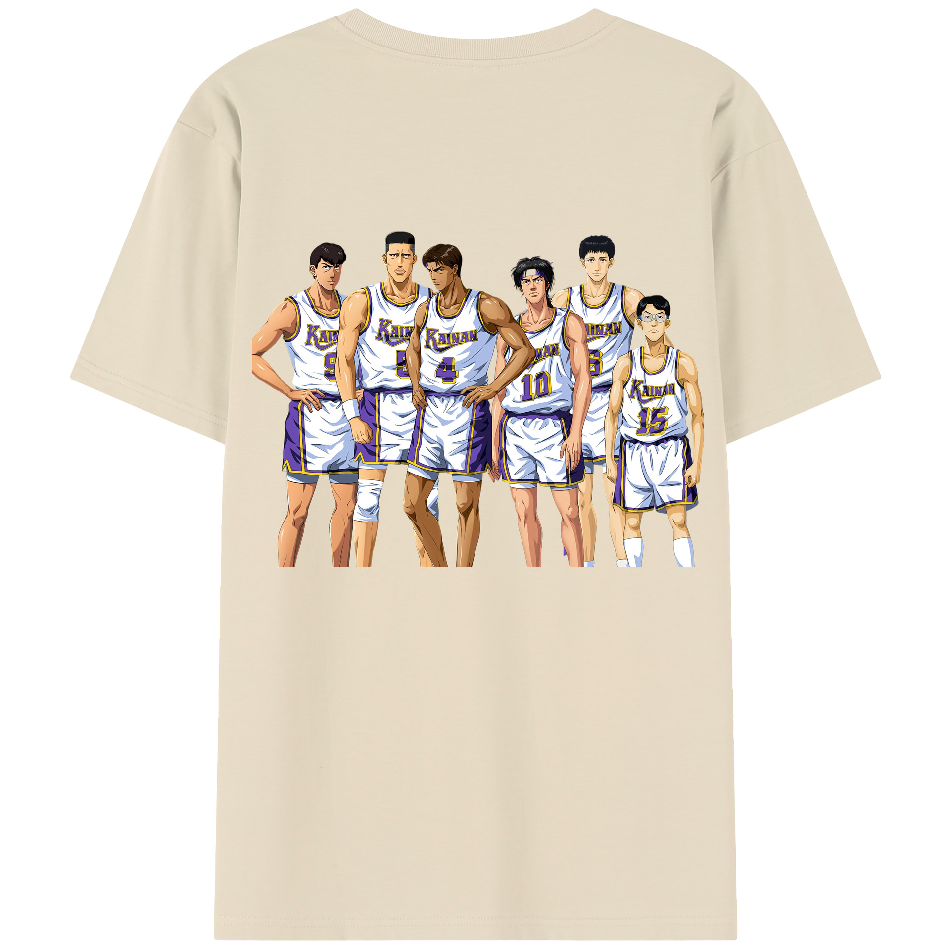 SLAM DUNK／スラムダンク 綿100％半袖Tシャツ（背面プリント）