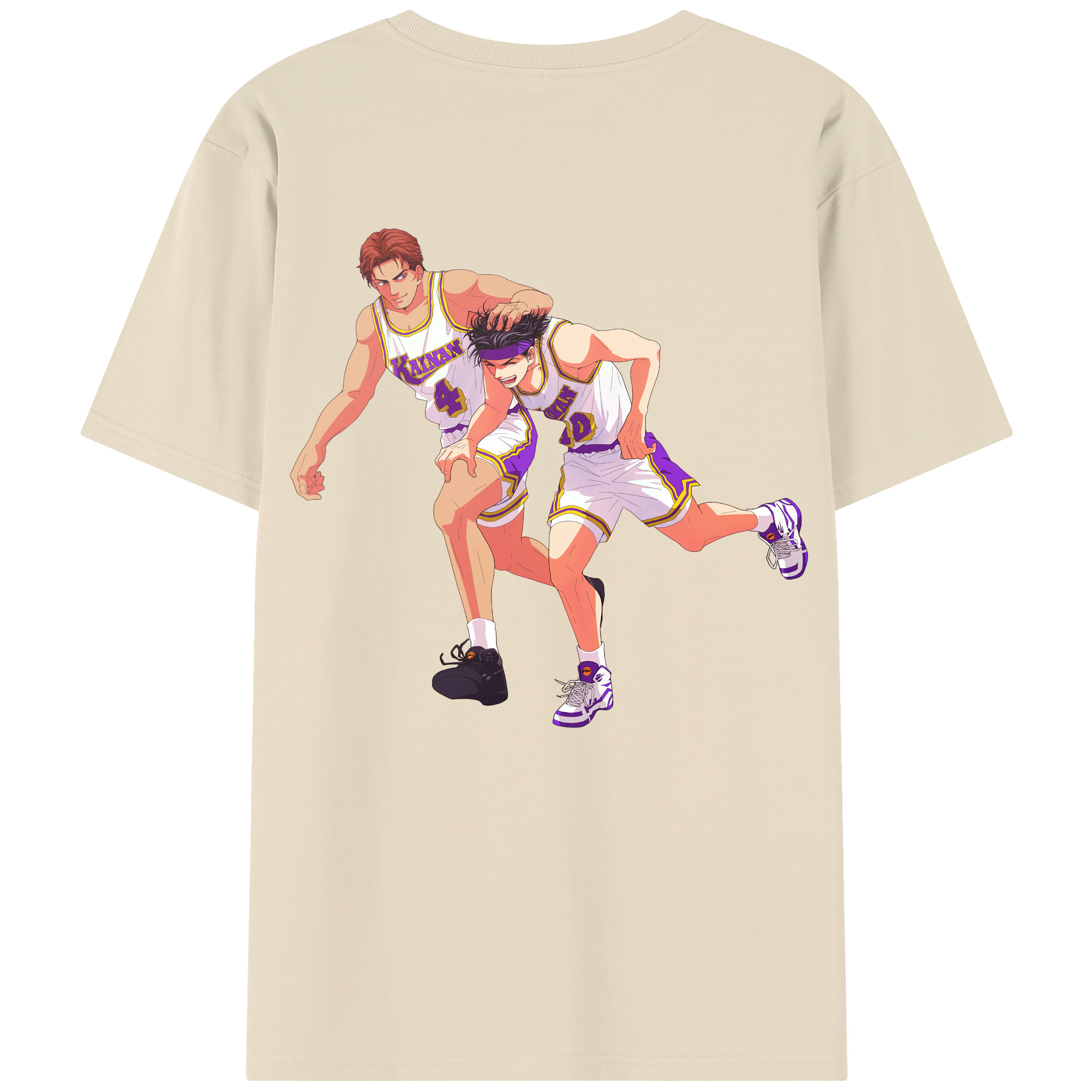 SLAM DUNK／スラムダンク 綿100％半袖Tシャツ（背面プリント）