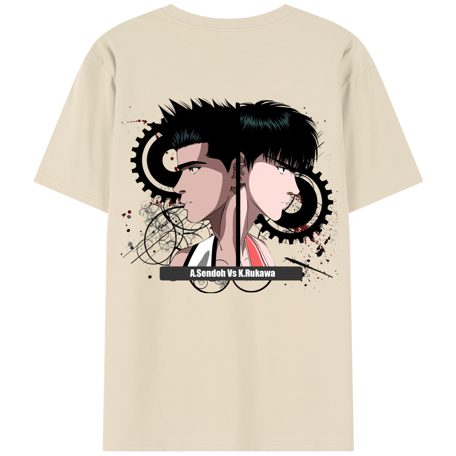 SLAM DUNK／スラムダンク 綿100％半袖Tシャツ（背面プリント）