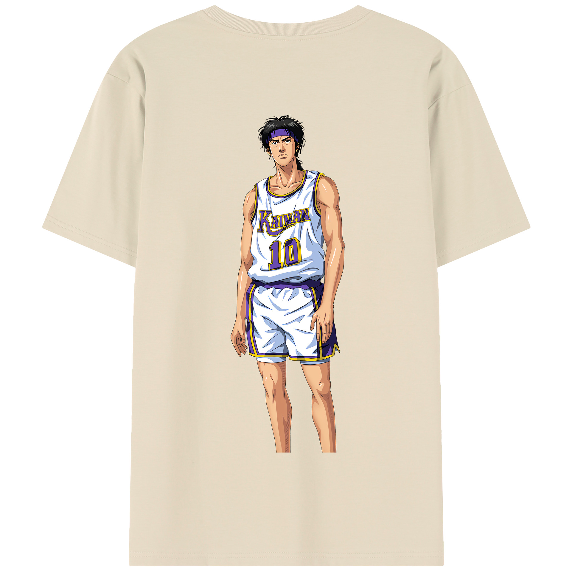 SLAM DUNK／スラムダンク 綿100％半袖Tシャツ（背面プリント）
