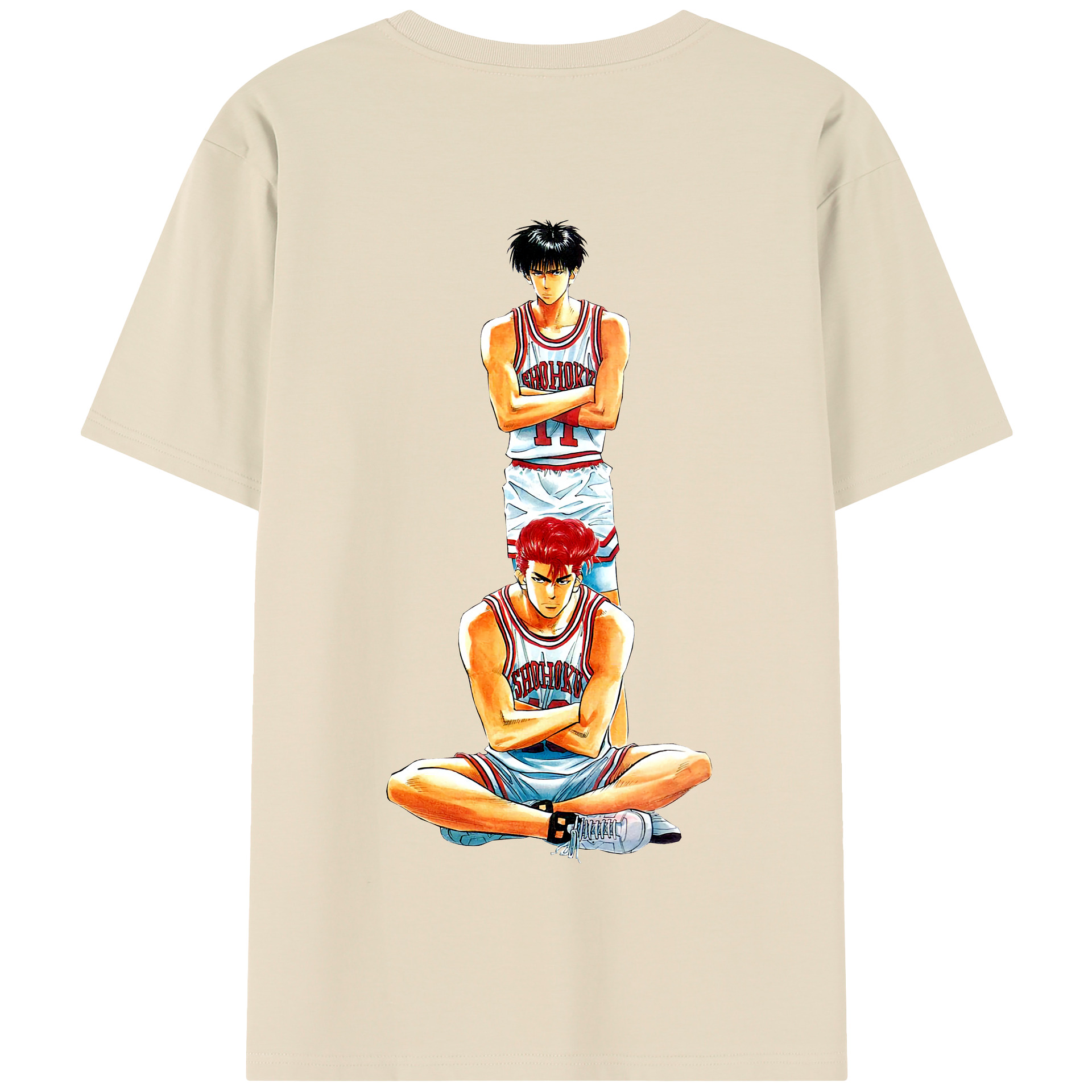 SLAM DUNK／スラムダンク 綿100％半袖Tシャツ（背面プリント）