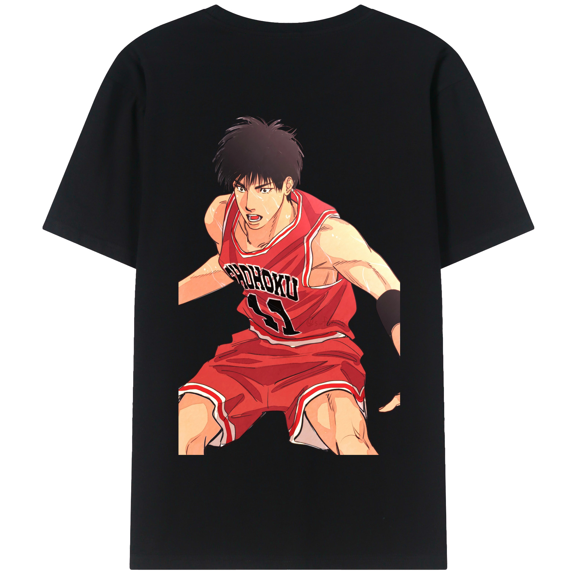 SLAM DUNK／スラムダンク 綿100％半袖Tシャツ（背面プリント）