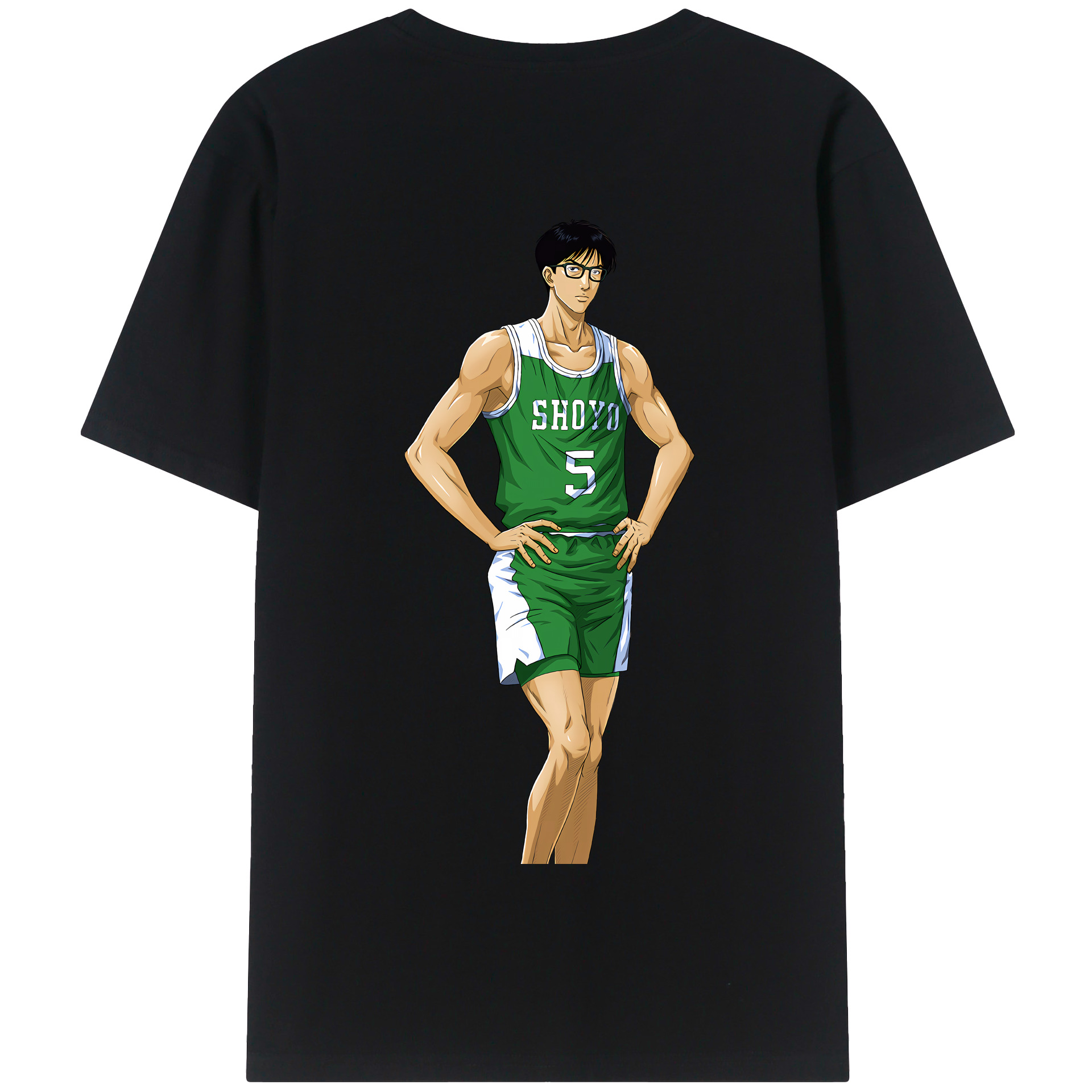 SLAM DUNK／スラムダンク 綿100％半袖Tシャツ（背面プリント）