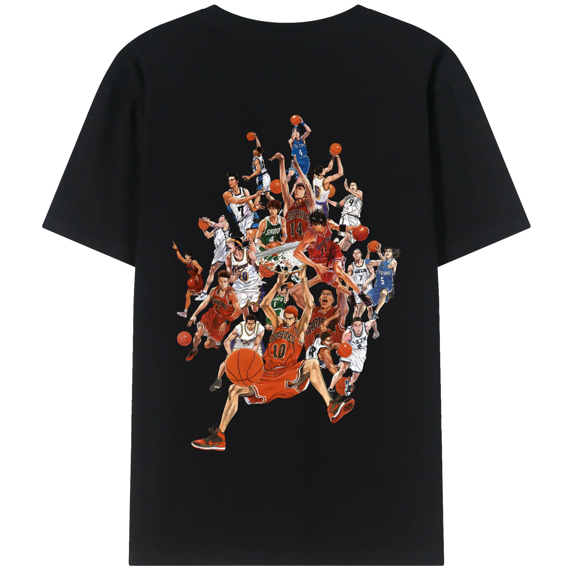 SLAM DUNK／スラムダンク 綿100％半袖Tシャツ（背面プリント）