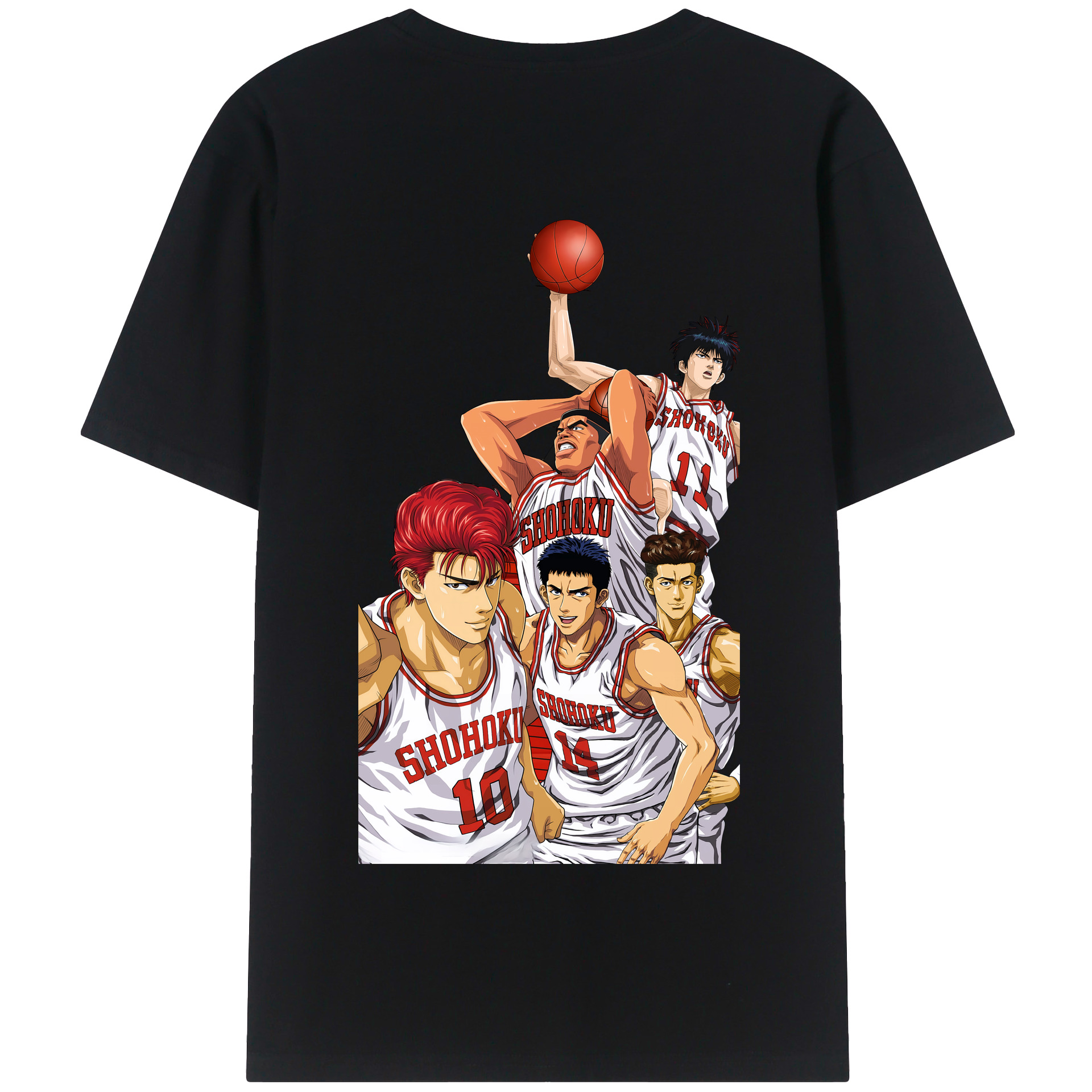 SLAM DUNK／スラムダンク 綿100％半袖Tシャツ（背面プリント）