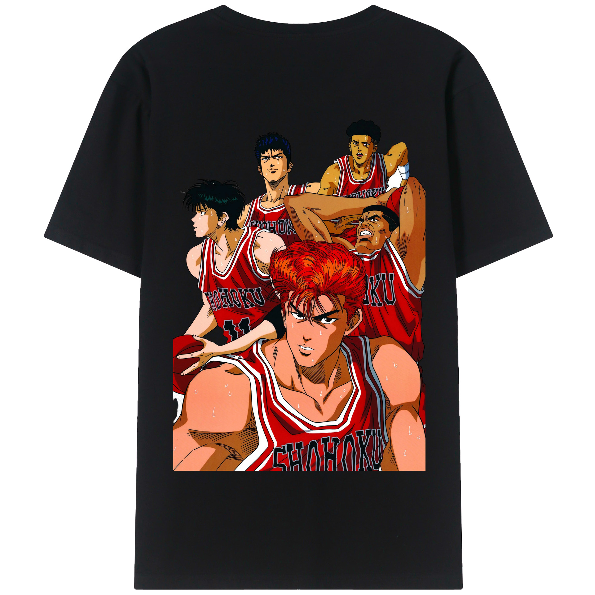 SLAM DUNK／スラムダンク 綿100％半袖Tシャツ（背面プリント）