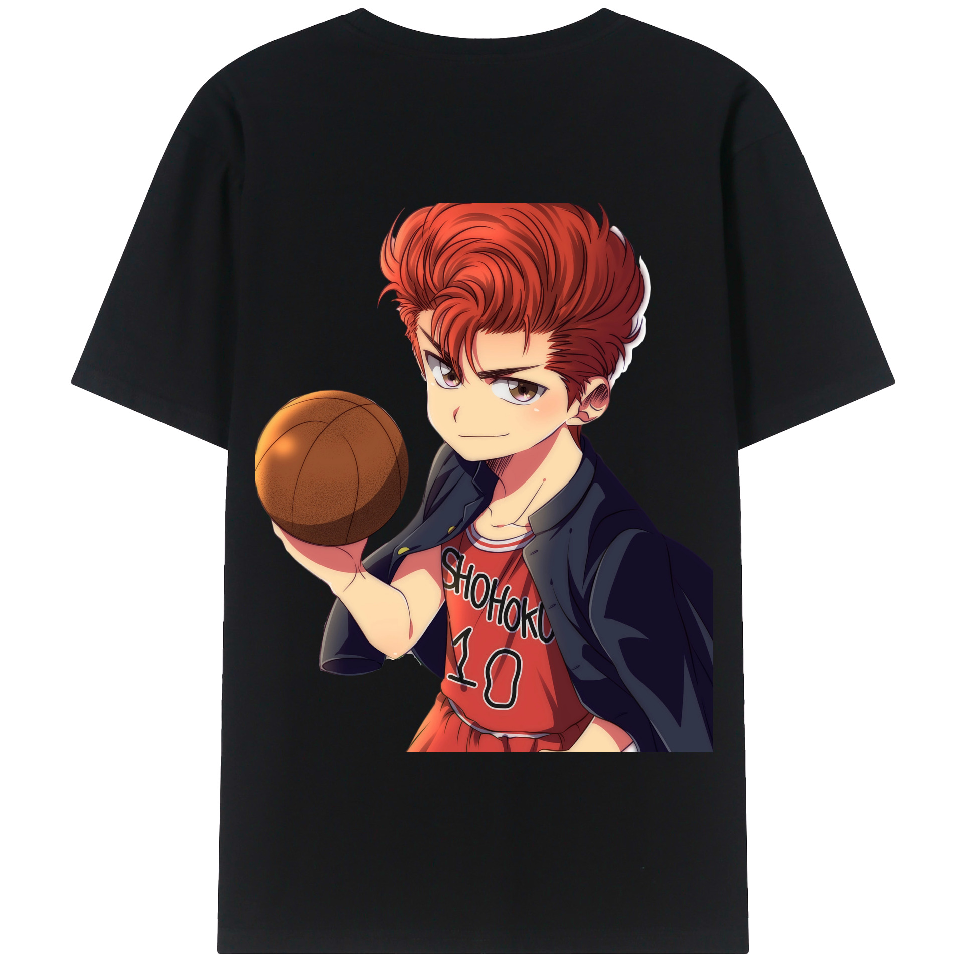 SLAM DUNK／スラムダンク 綿100％半袖Tシャツ（背面プリント）