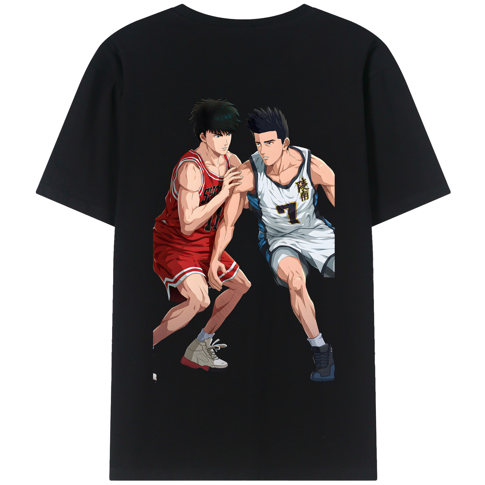 SLAM DUNK／スラムダンク 綿100％半袖Tシャツ（背面プリント）