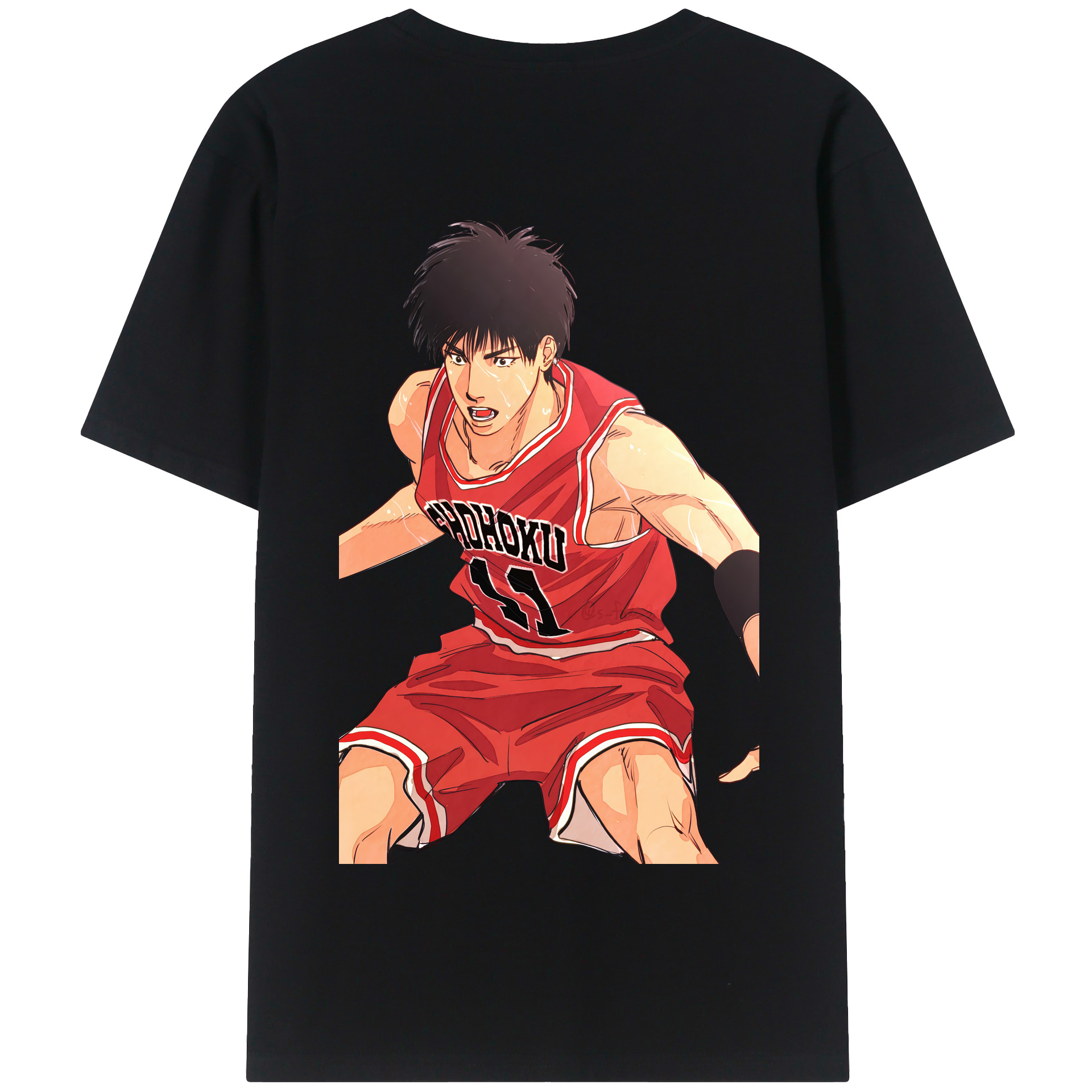 SLAM DUNK／スラムダンク 綿100％半袖Tシャツ（背面プリント）
