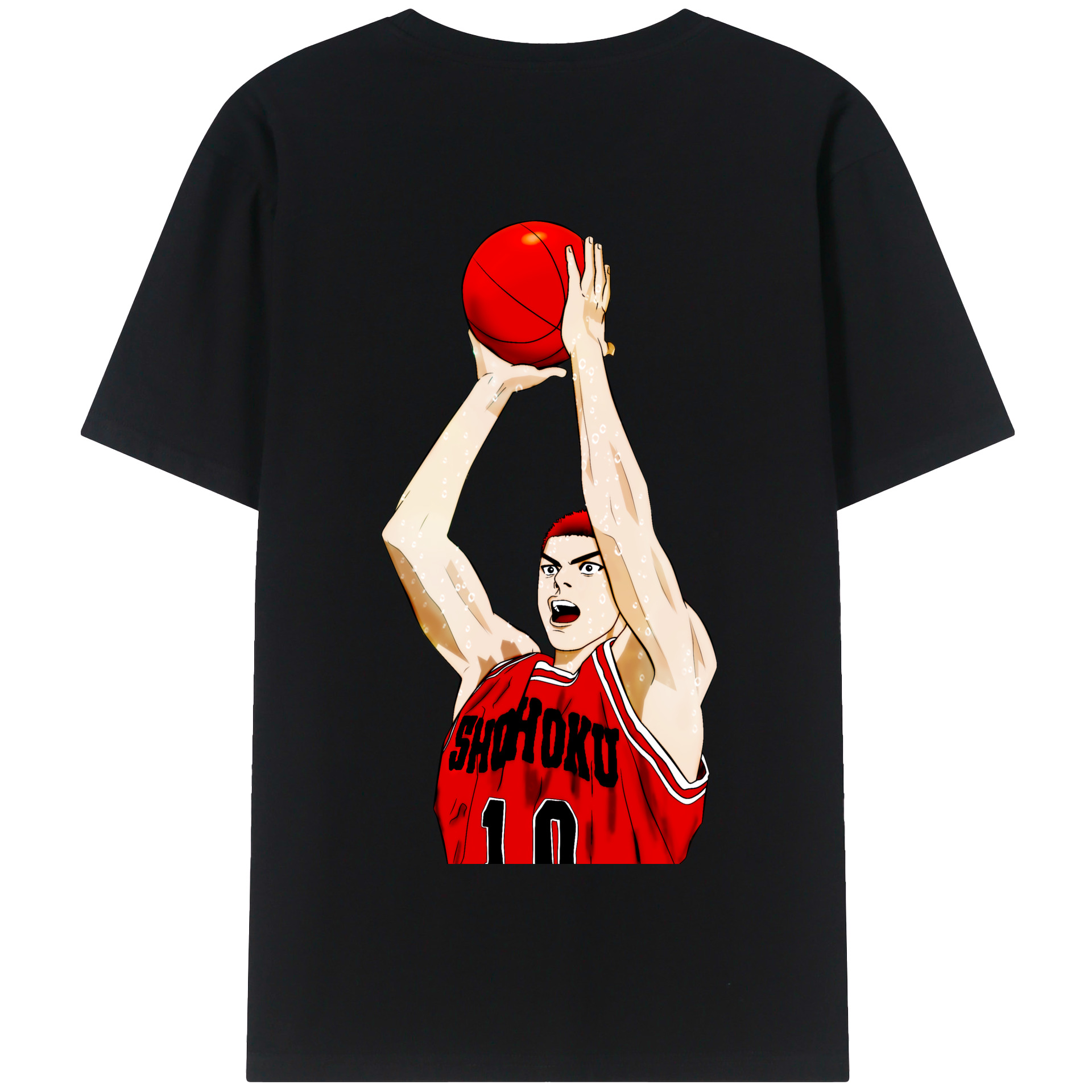 SLAM DUNK／スラムダンク 綿100％半袖Tシャツ（背面プリント）