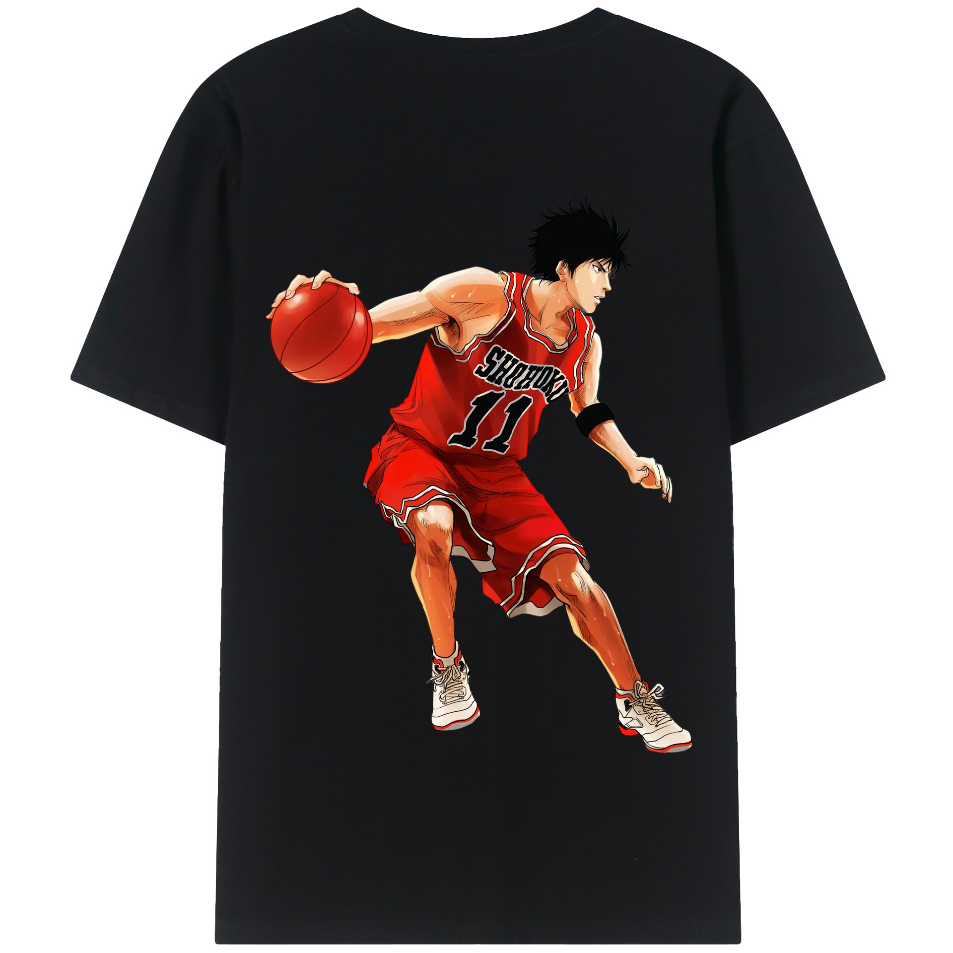 SLAM DUNK／スラムダンク 綿100％半袖Tシャツ（背面プリント）