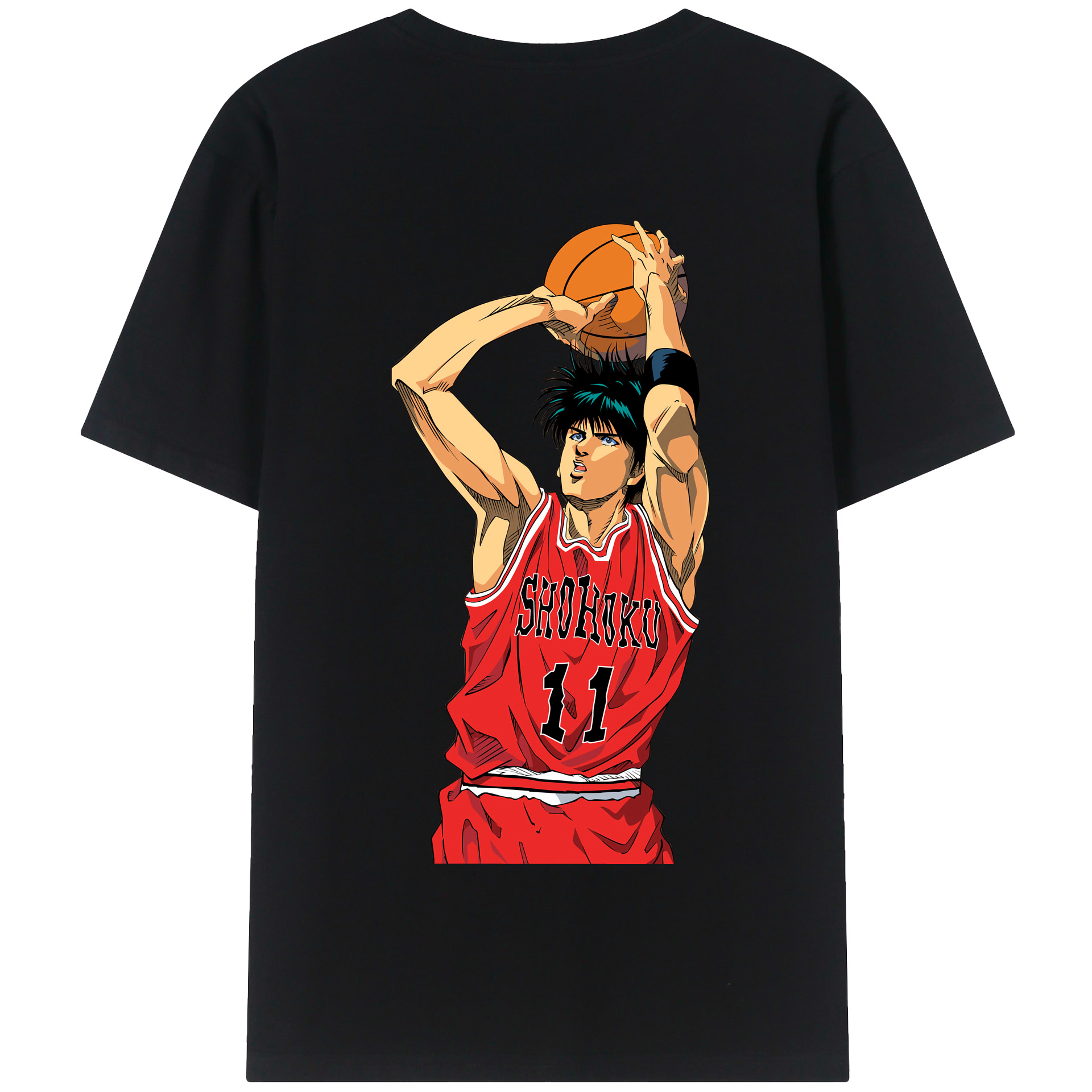 SLAM DUNK／スラムダンク 綿100％半袖Tシャツ（背面プリント）