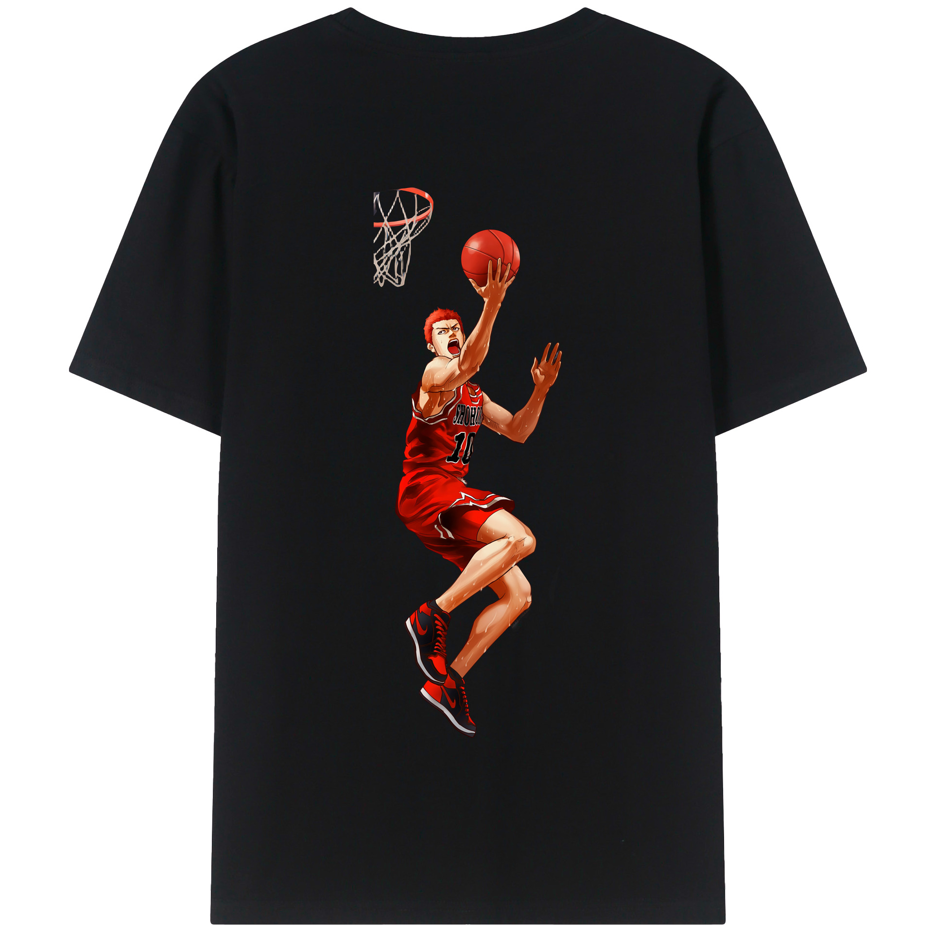 SLAM DUNK／スラムダンク 綿100％半袖Tシャツ（背面プリント）