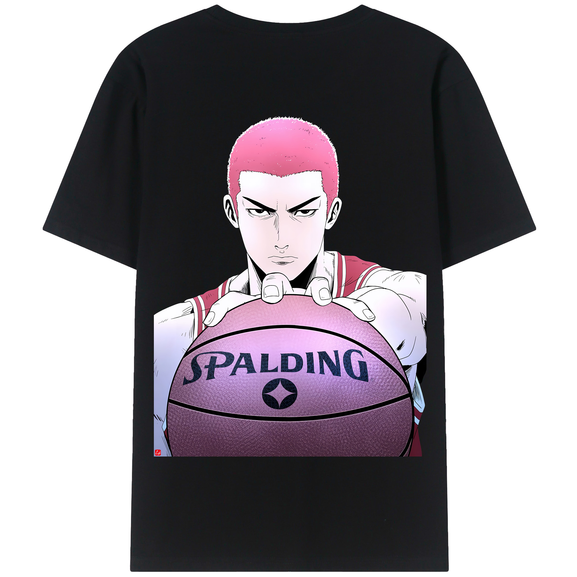 SLAM DUNK／スラムダンク 綿100％半袖Tシャツ（背面プリント）