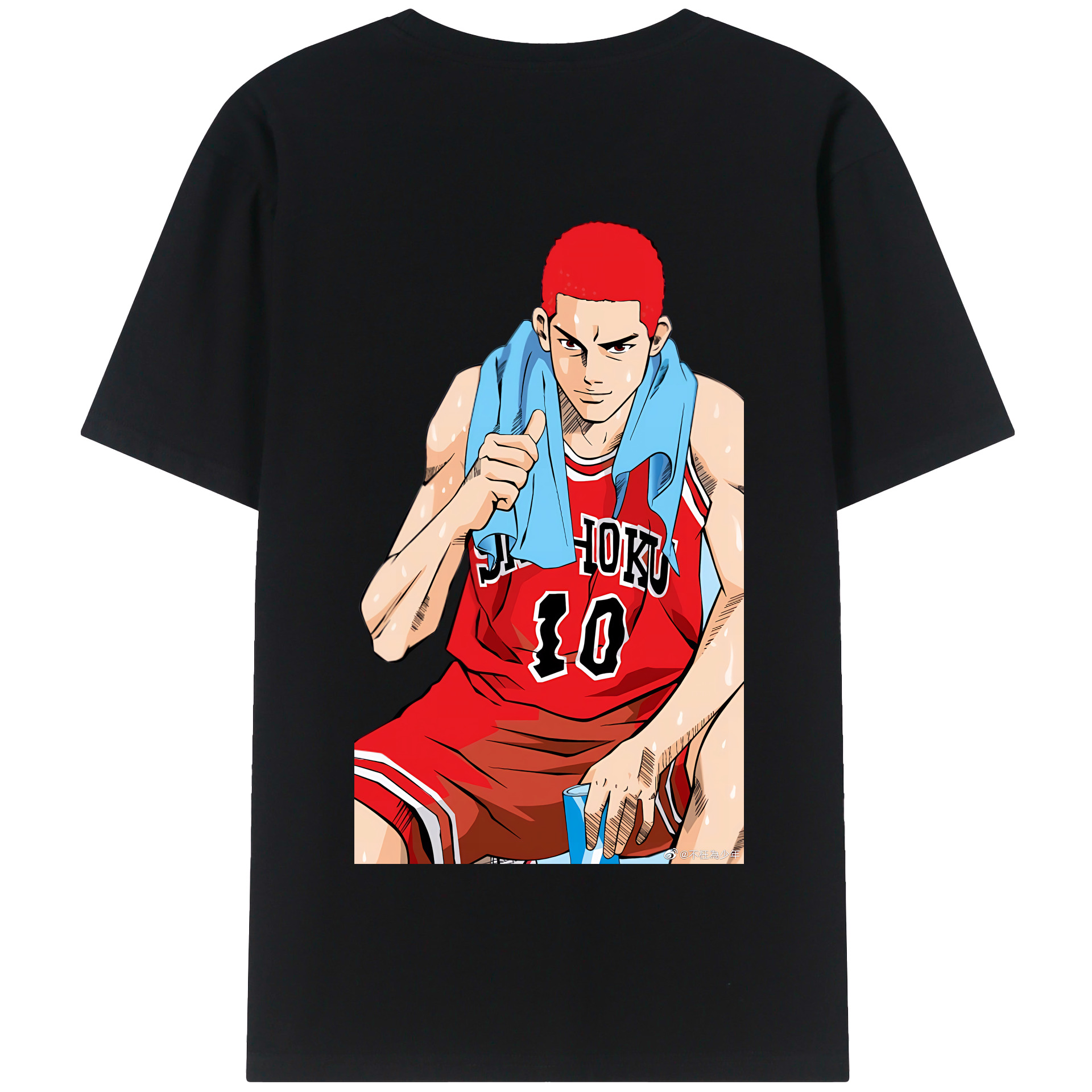 SLAM DUNK／スラムダンク 綿100％半袖Tシャツ（背面プリント）