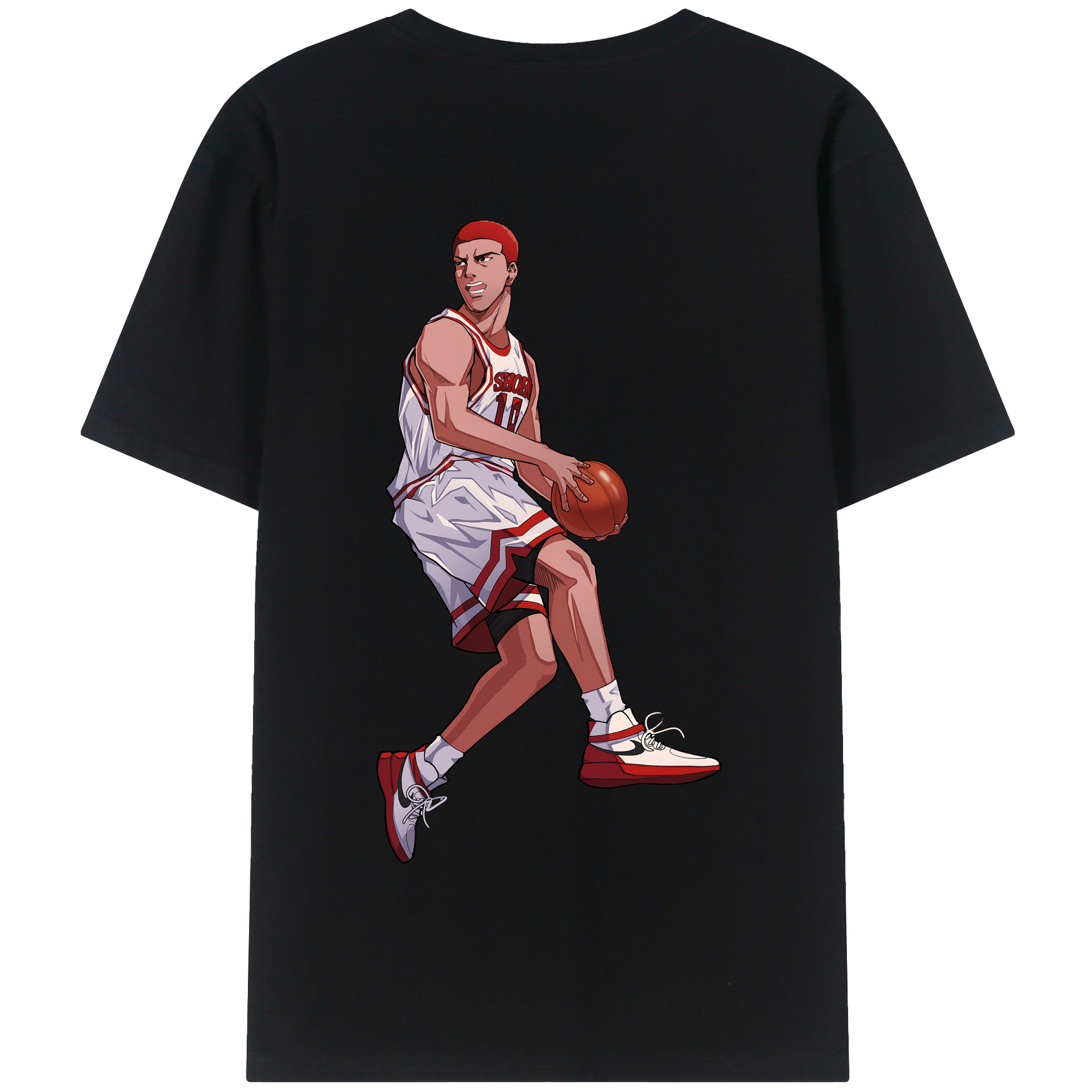 SLAM DUNK／スラムダンク 綿100％半袖Tシャツ（背面プリント）