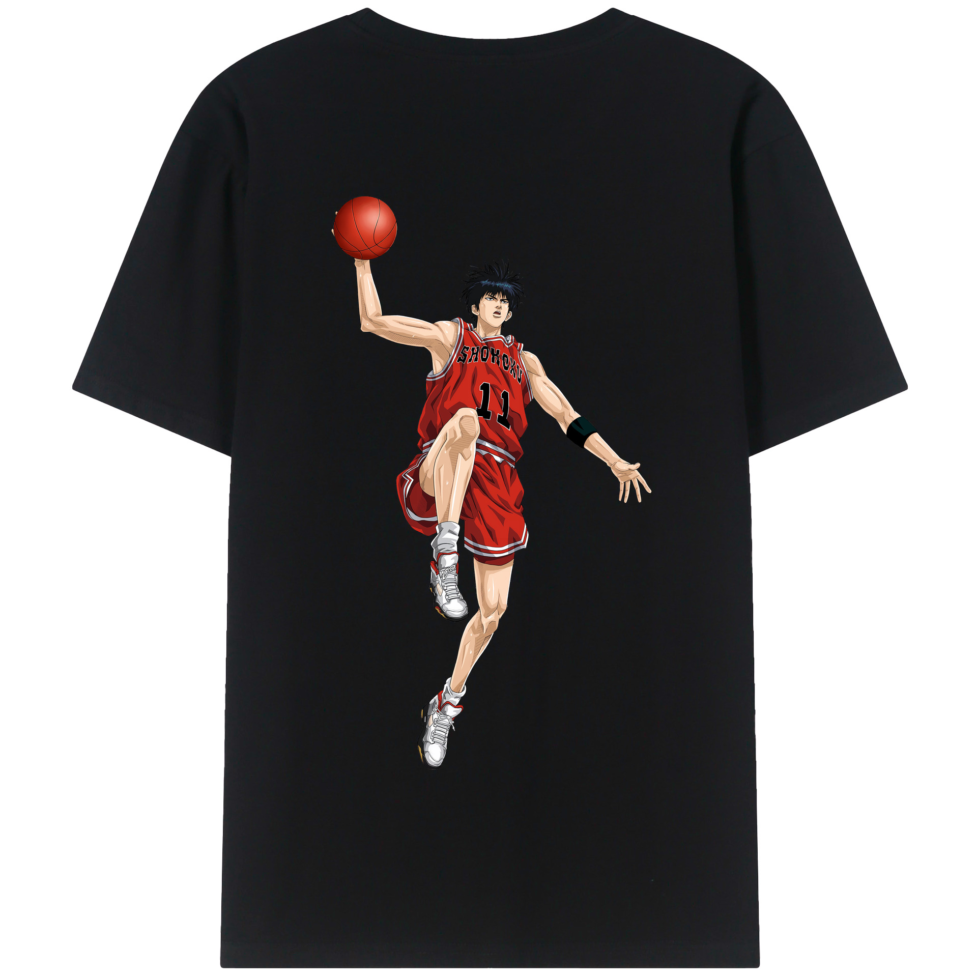 SLAM DUNK／スラムダンク 綿100％半袖Tシャツ（背面プリント）