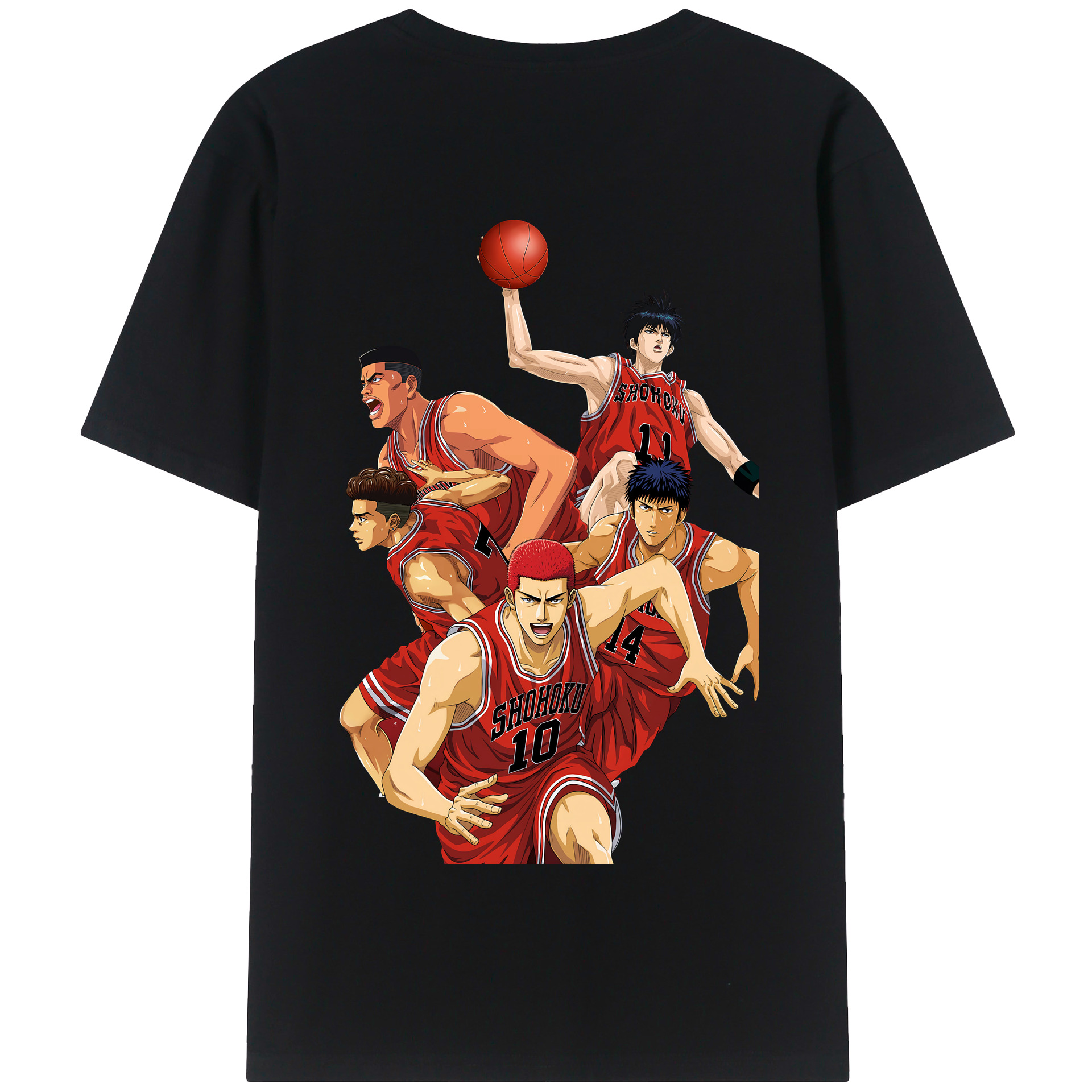 SLAM DUNK／スラムダンク 綿100％半袖Tシャツ（背面プリント）