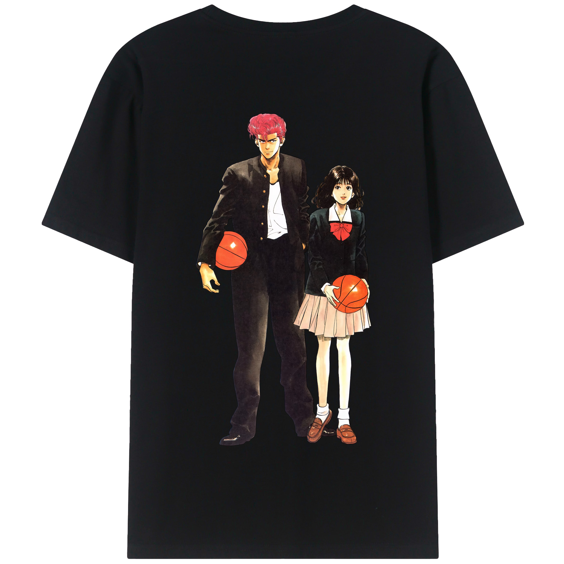 SLAM DUNK／スラムダンク 綿100％半袖Tシャツ（背面プリント）