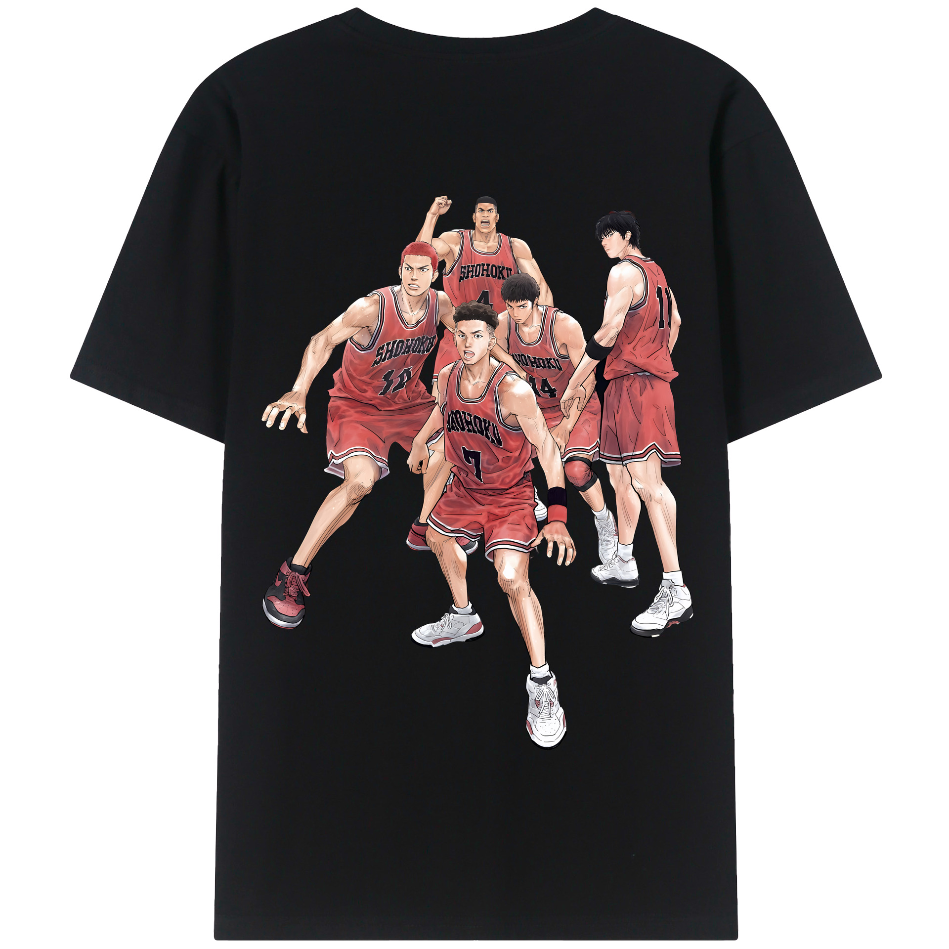 SLAM DUNK／スラムダンク 綿100％半袖Tシャツ（背面プリント）
