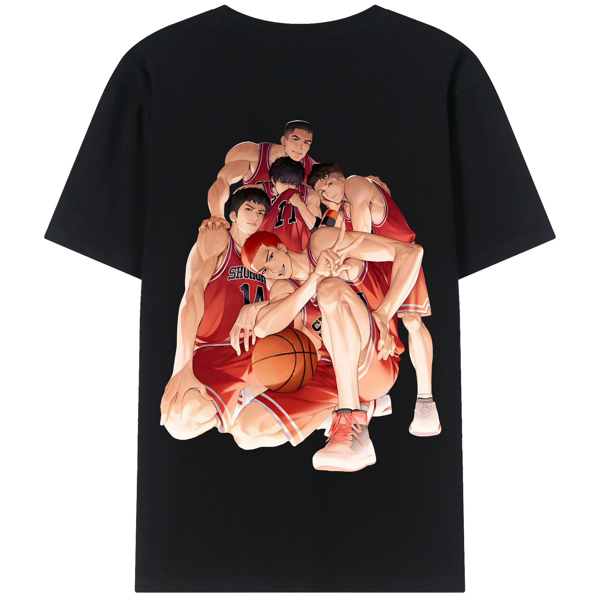 （画像用） SLAM DUNK／スラムダンク 綿100％半袖Tシャツ（背面プリント）