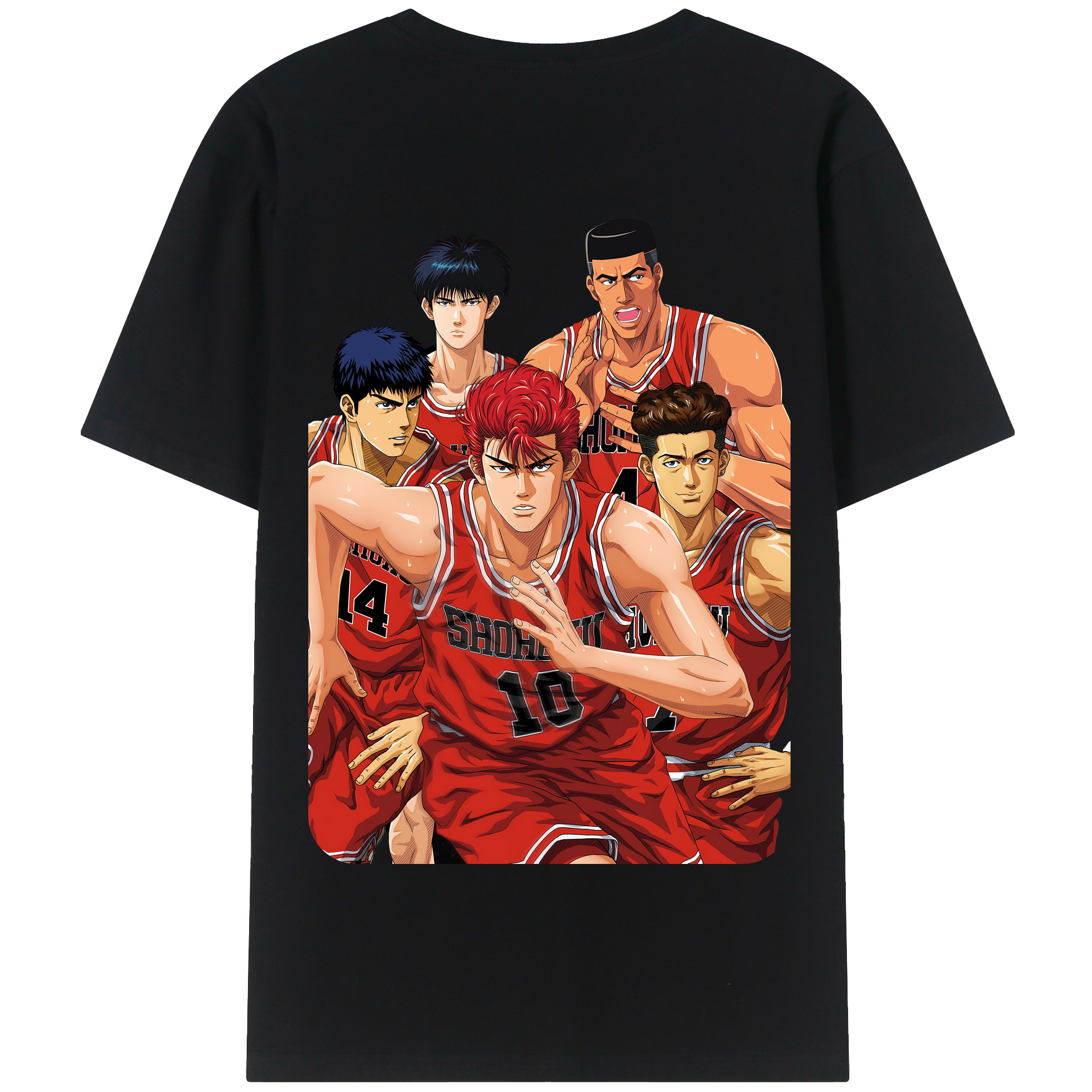 SLAM DUNK／スラムダンク 綿100％半袖Tシャツ（背面プリント）