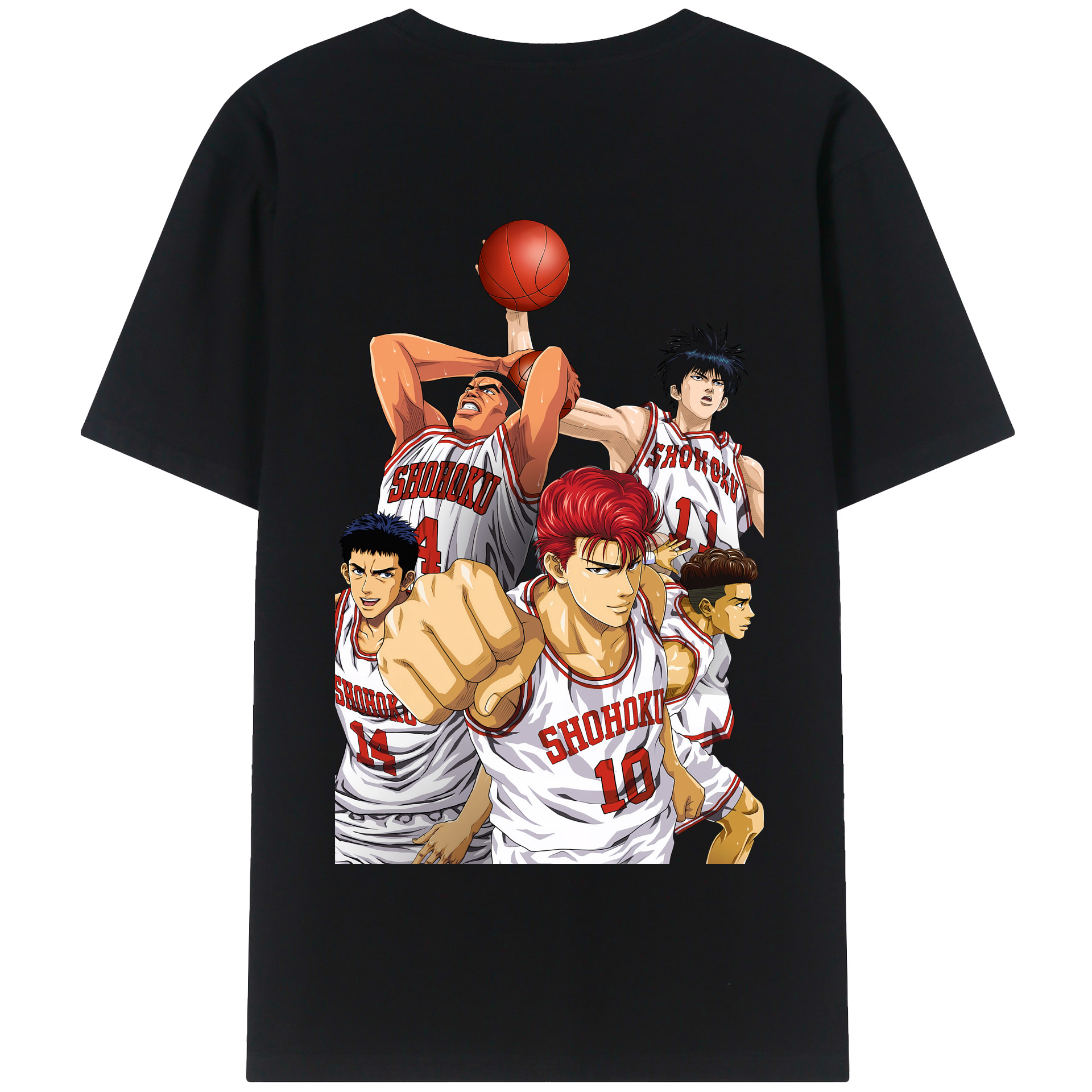 SLAM DUNK／スラムダンク 綿100％半袖Tシャツ（背面プリント）