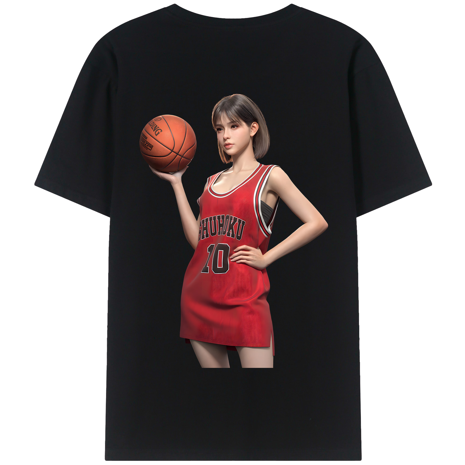 SLAM DUNK／スラムダンク 綿100％半袖Tシャツ（背面プリント）