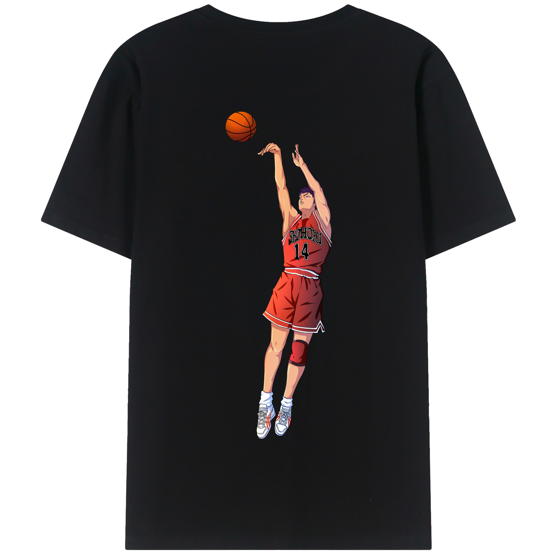 SLAM DUNK／スラムダンク 綿100％半袖Tシャツ（背面プリント）