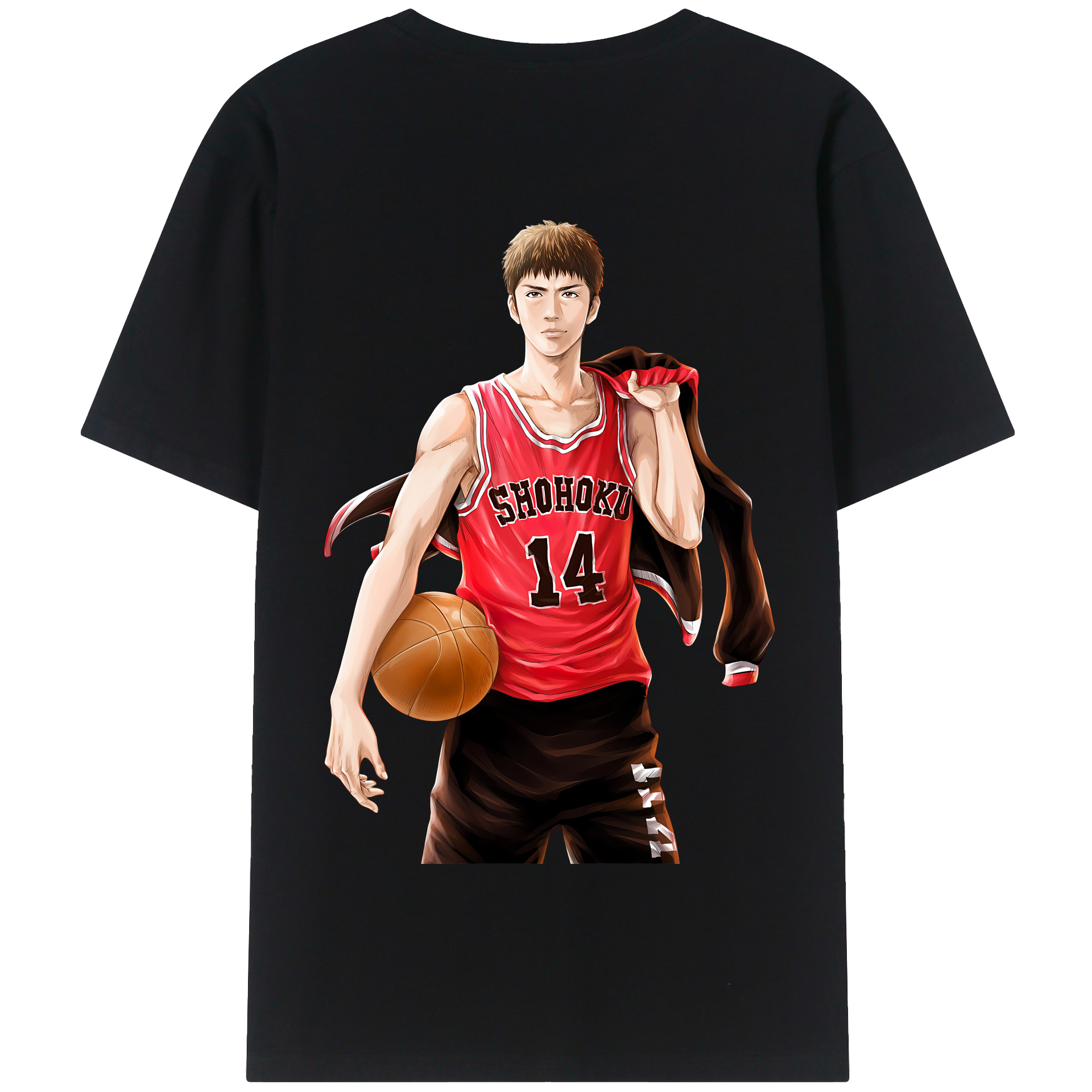 SLAM DUNK／スラムダンク 綿100％半袖Tシャツ（背面プリント）
