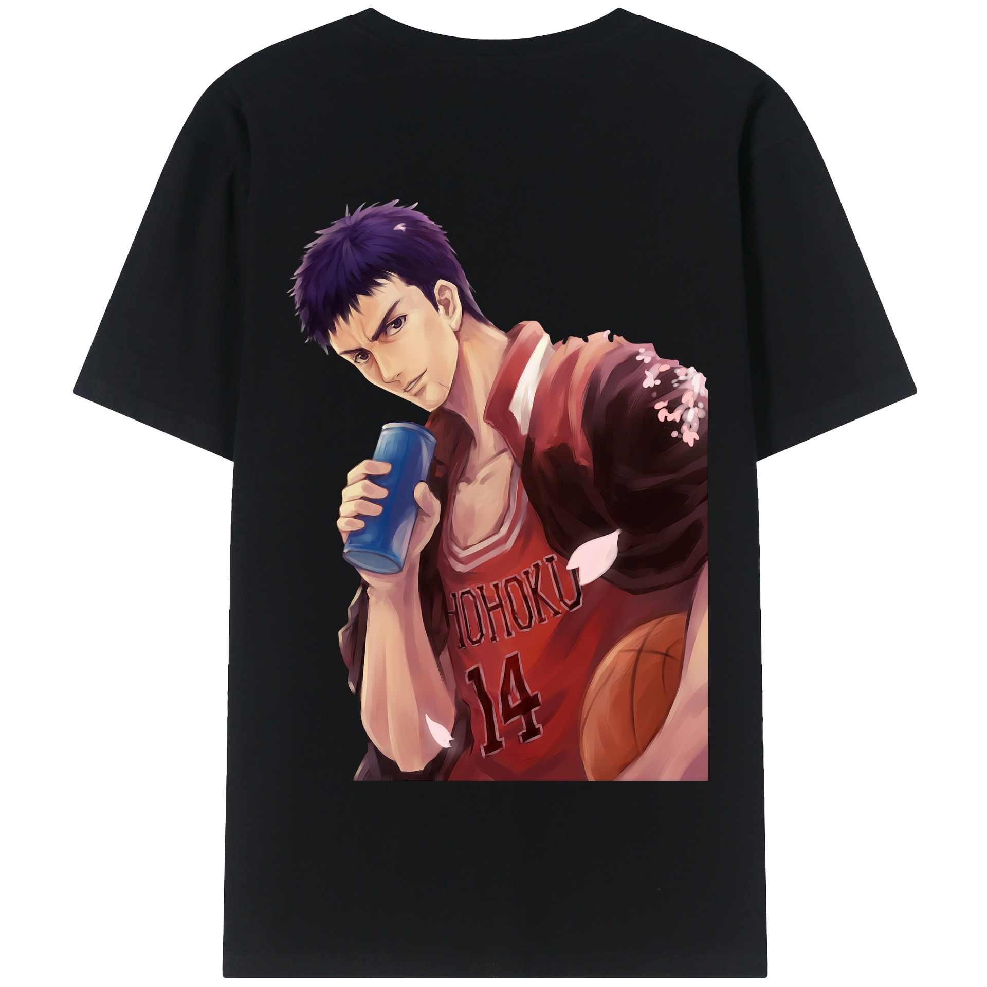SLAM DUNK／スラムダンク 綿100％半袖Tシャツ（背面プリント）