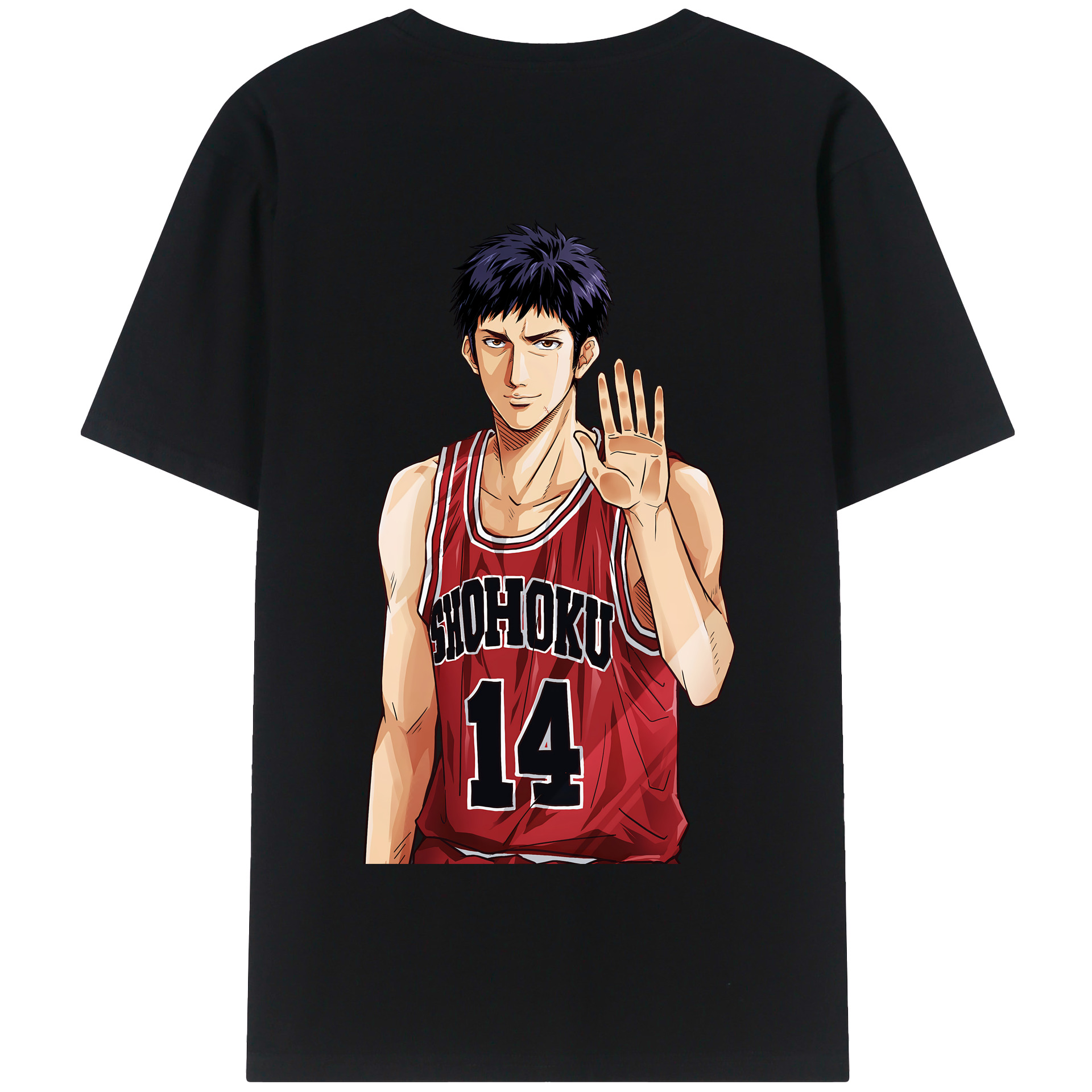 SLAM DUNK／スラムダンク 綿100％半袖Tシャツ（背面プリント）