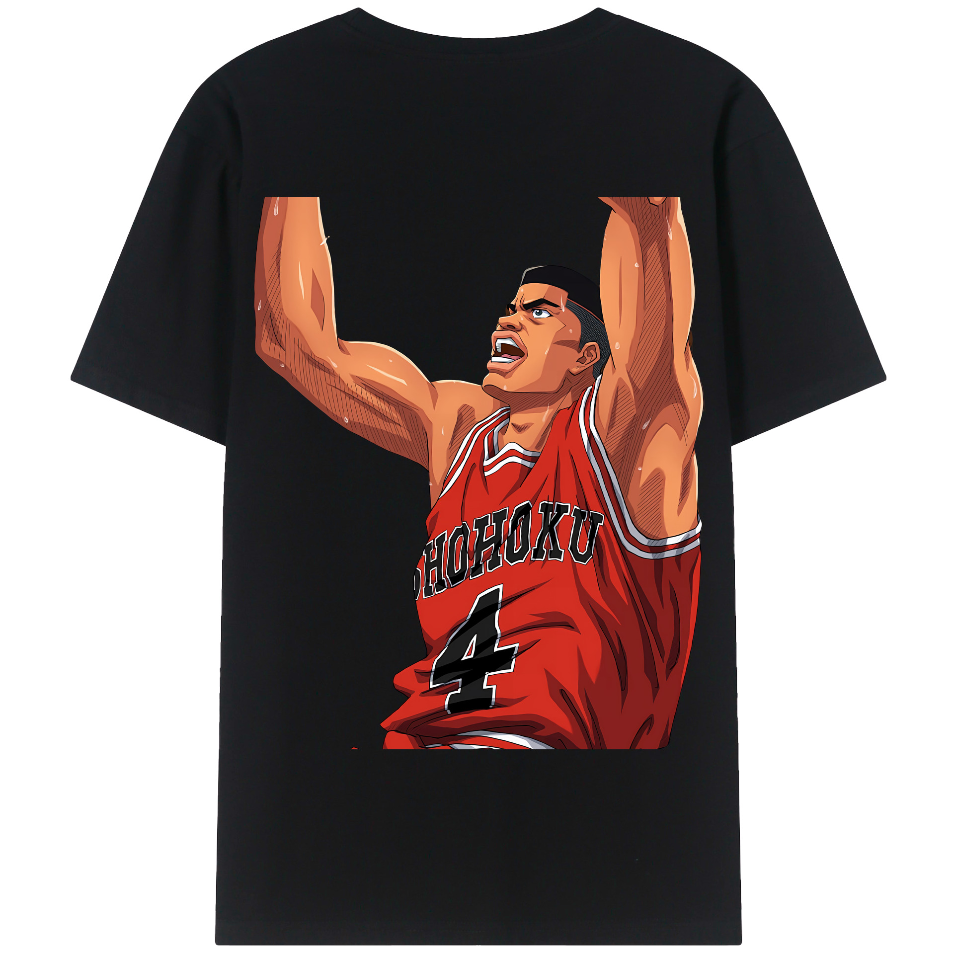 SLAM DUNK／スラムダンク 綿100％半袖Tシャツ（背面プリント）