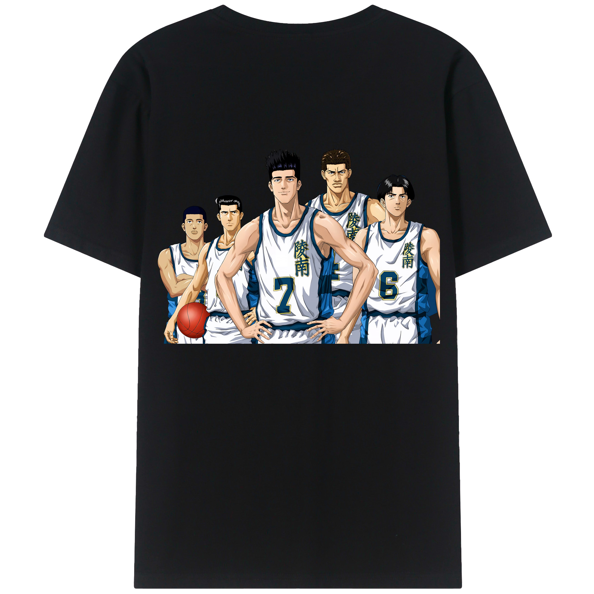 SLAM DUNK／スラムダンク 綿100％半袖Tシャツ（背面プリント）