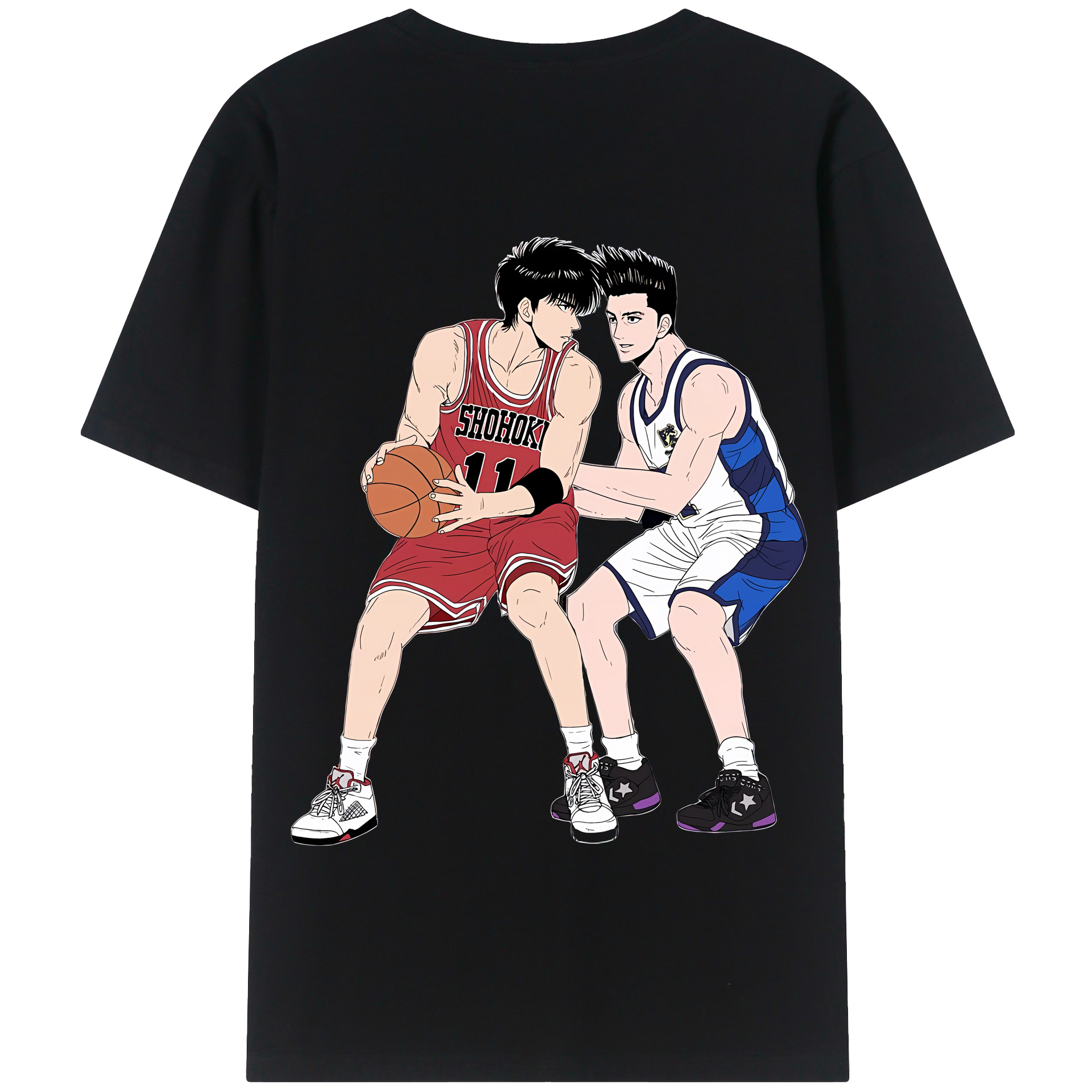 SLAM DUNK／スラムダンク 綿100％半袖Tシャツ（背面プリント）