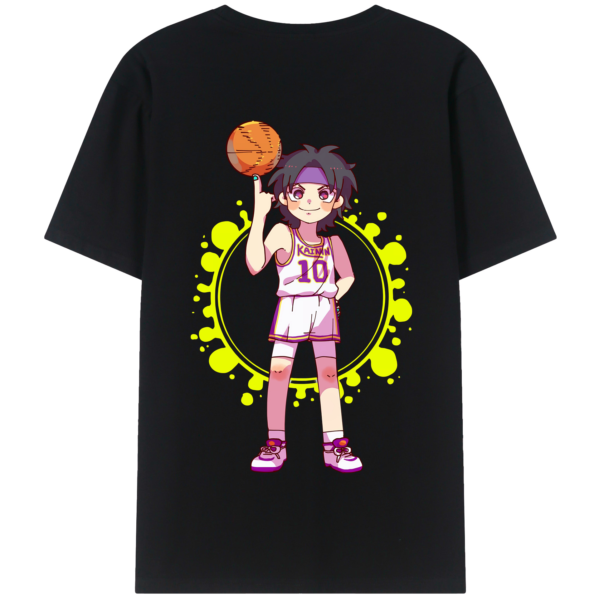 SLAM DUNK／スラムダンク 綿100％半袖Tシャツ（背面プリント）