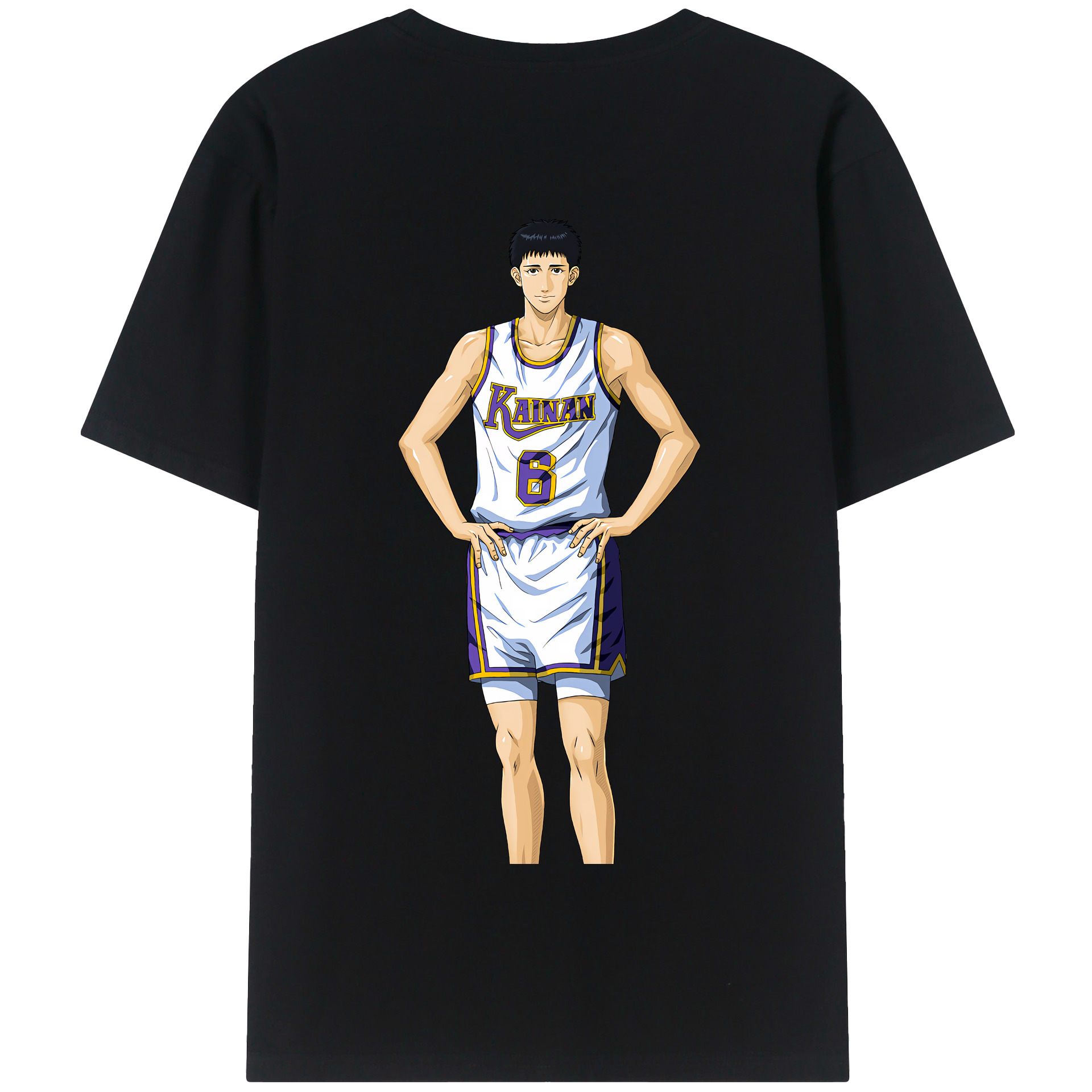 SLAM DUNK／スラムダンク 綿100％半袖Tシャツ（背面プリント）