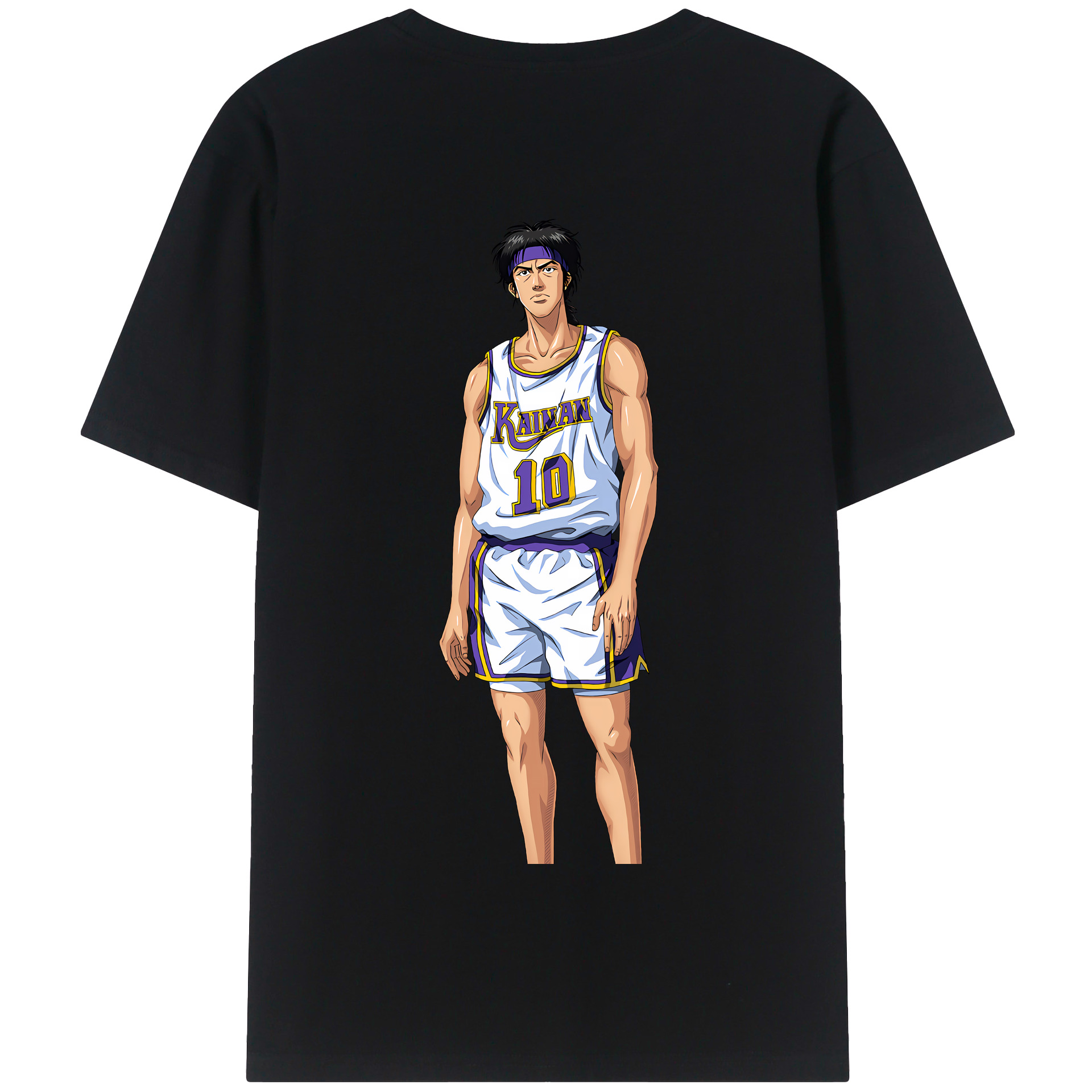 SLAM DUNK／スラムダンク 綿100％半袖Tシャツ（背面プリント）