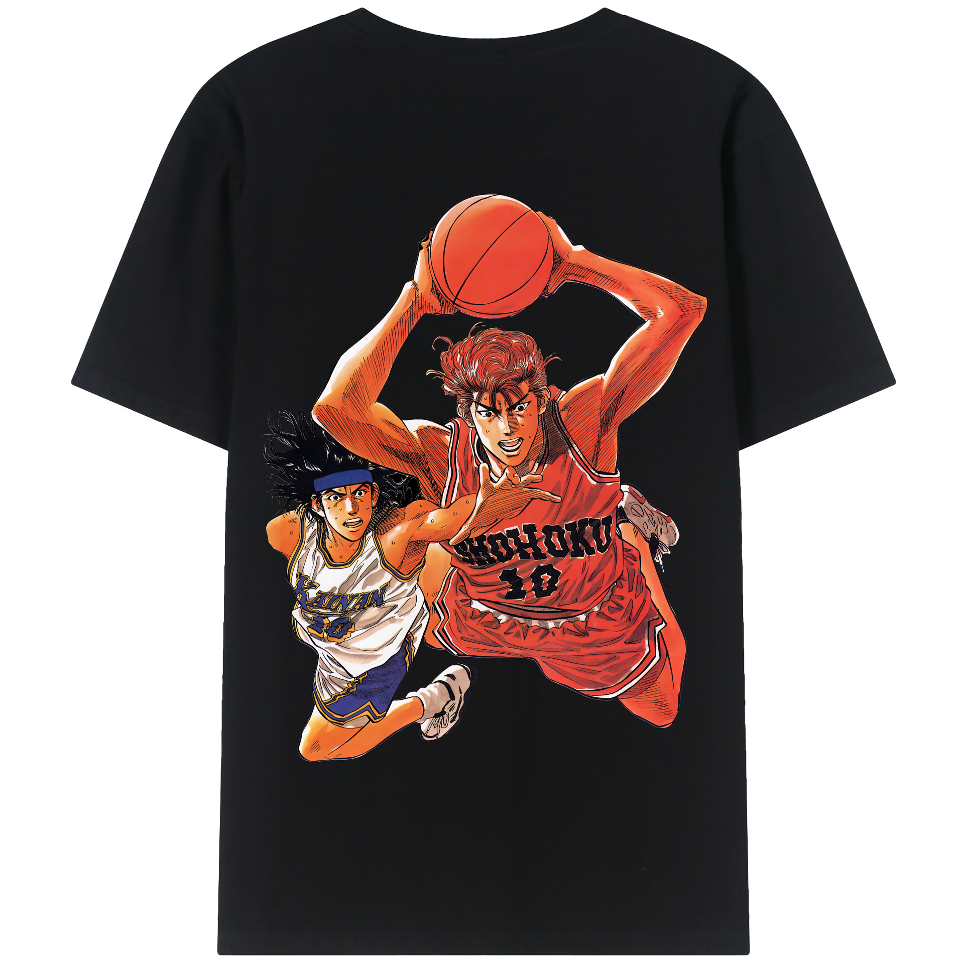 SLAM DUNK／スラムダンク 綿100％半袖Tシャツ（背面プリント）