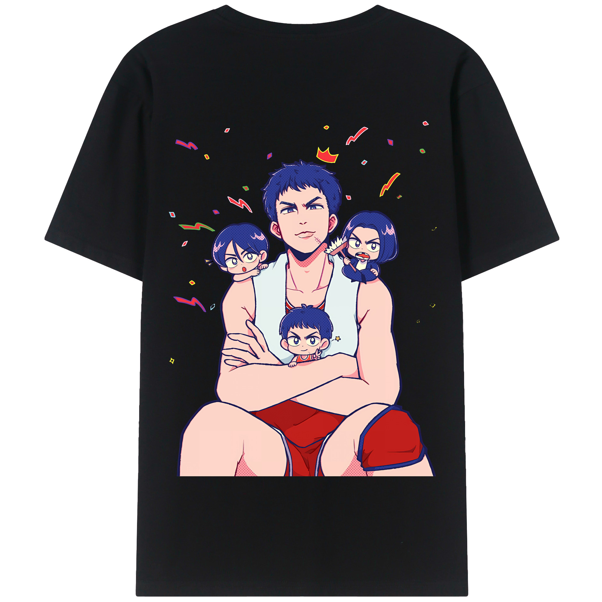 SLAM DUNK／スラムダンク 綿100％半袖Tシャツ（背面プリント）