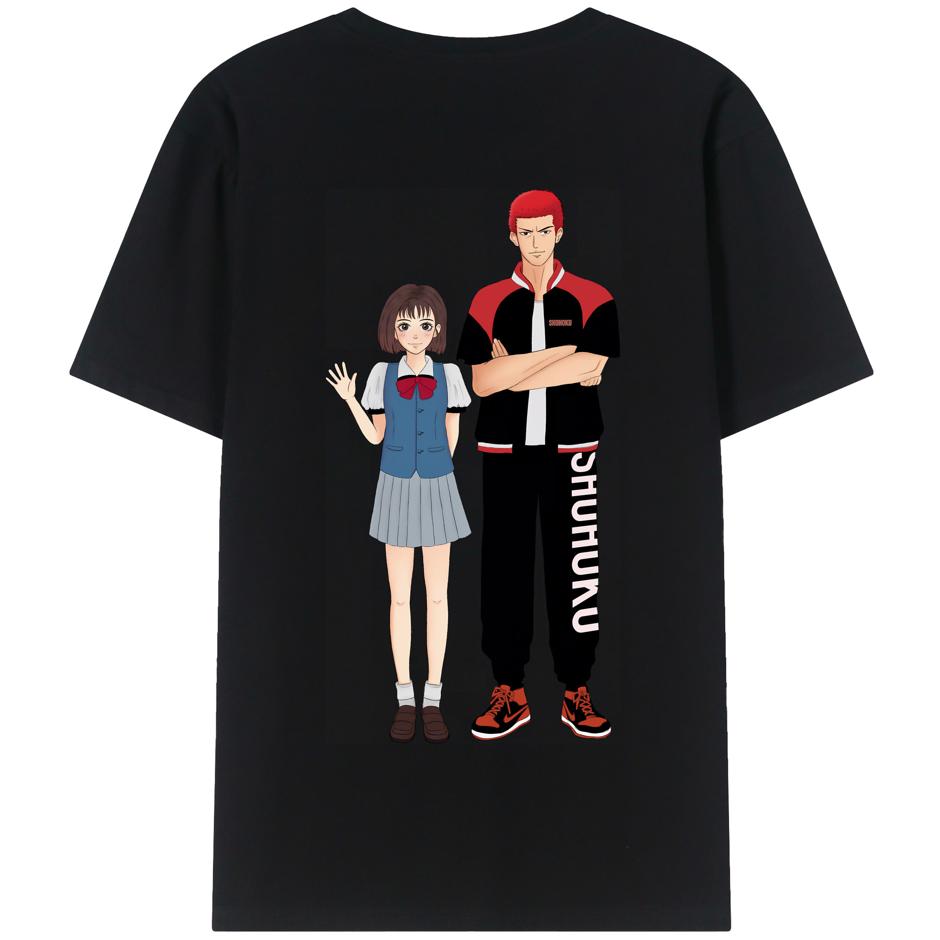 SLAM DUNK／スラムダンク 綿100％半袖Tシャツ（背面プリント）