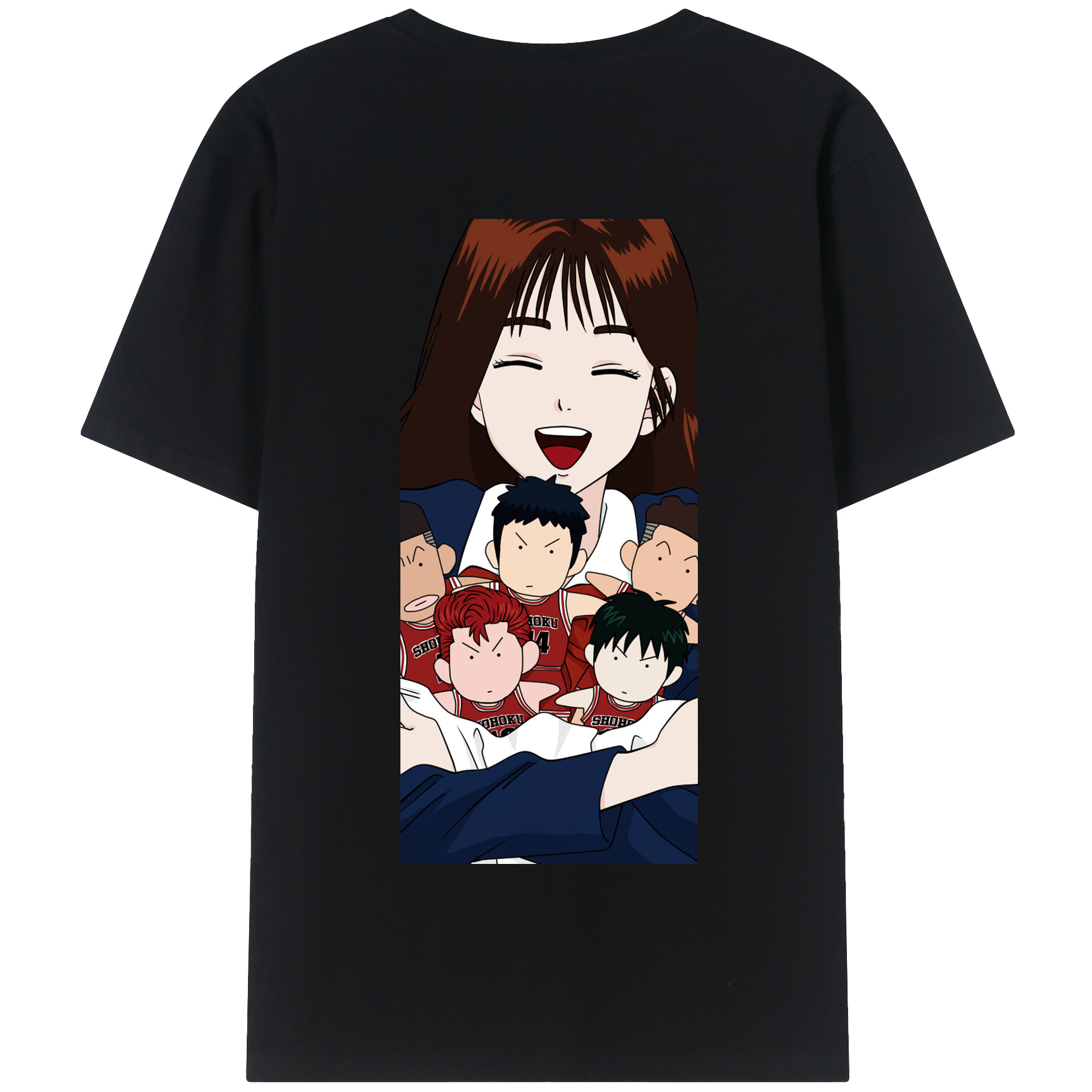 SLAM DUNK／スラムダンク 綿100％半袖Tシャツ（背面プリント）
