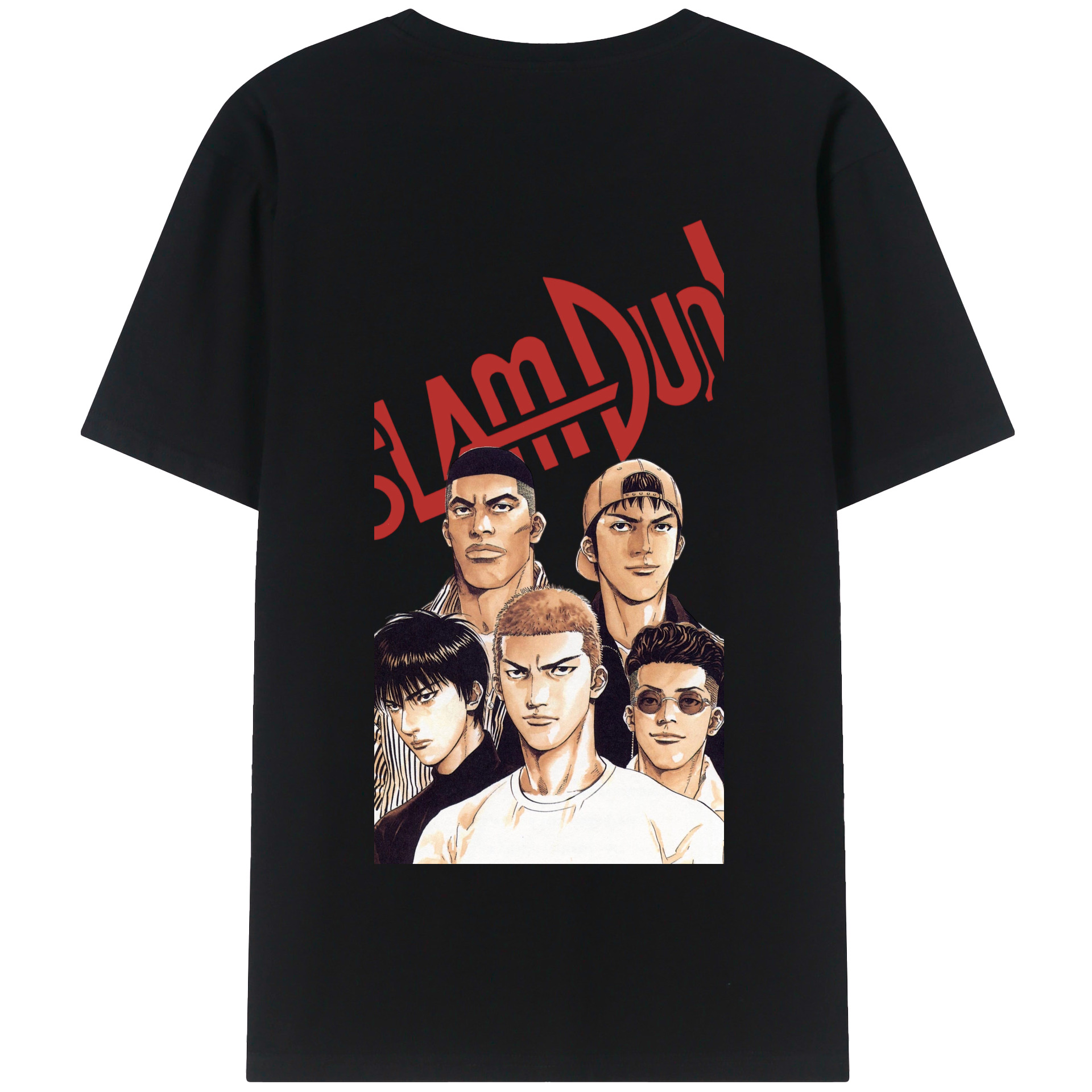 SLAM DUNK／スラムダンク 綿100％半袖Tシャツ（背面プリント）