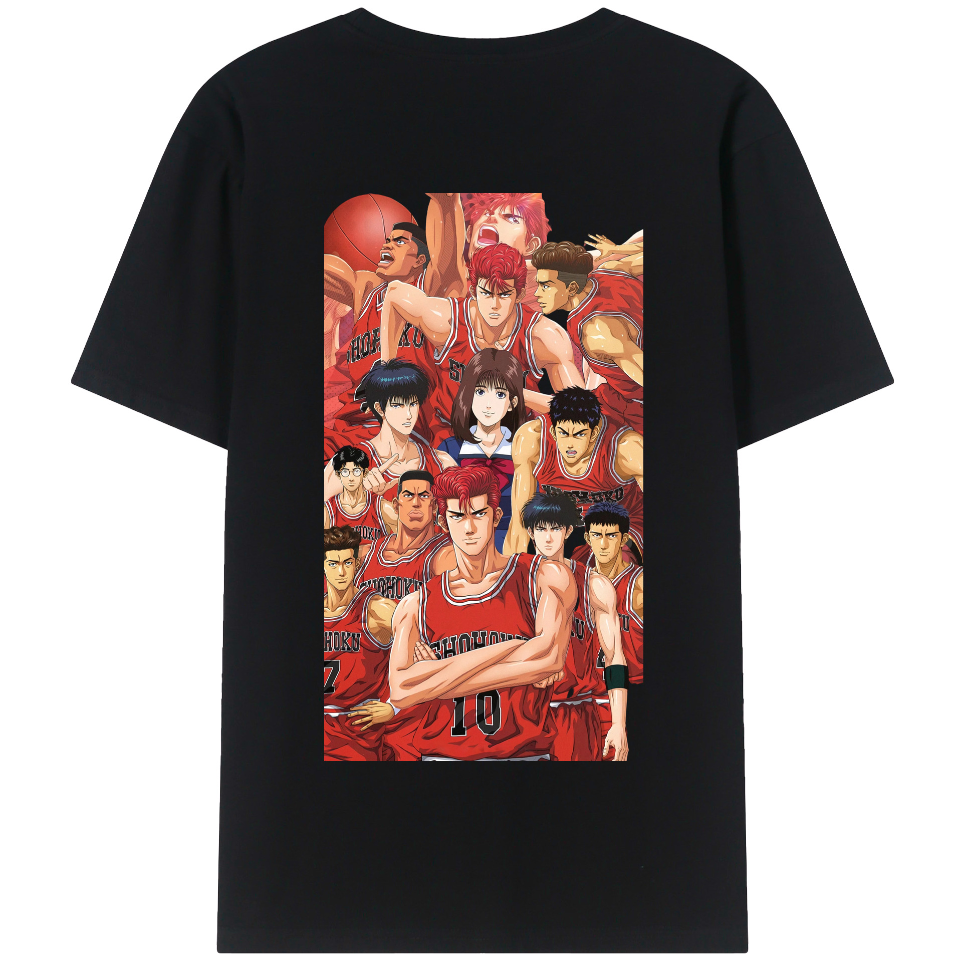 SLAM DUNK／スラムダンク 綿100％半袖Tシャツ（背面プリント）